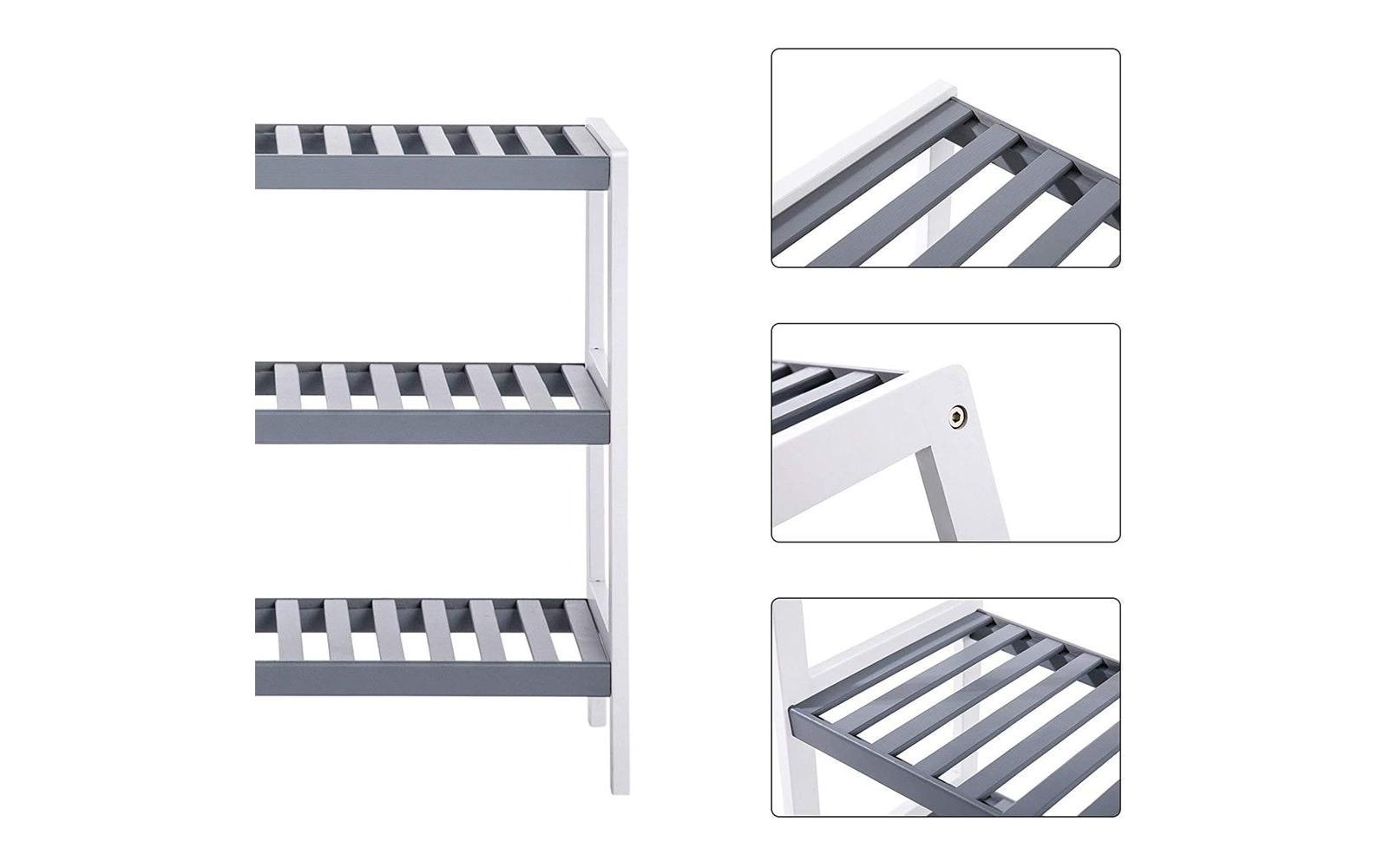 SONGMICS Schuhregal »mit 3 Ebenen 70 x 55 cm« 1 Stk. tlg.