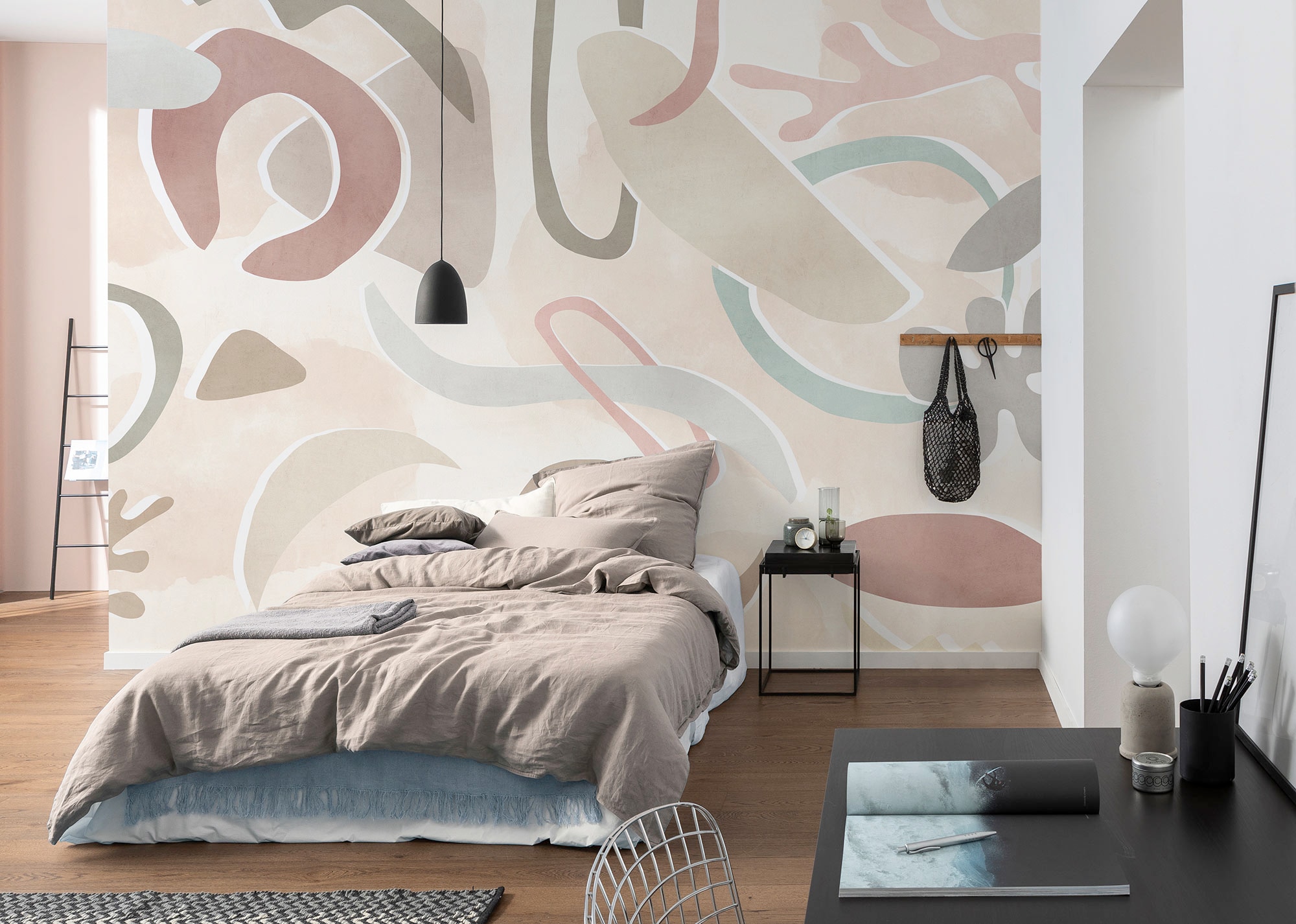 Komar Fototapete »Digitaldruck Vlies - Paradox Parallelogramm - Grösse 400 x 250 cm«, bedruckt-floral-geblümt-gemustert-tropisch, Wohnzimmer, Schlafzimmer