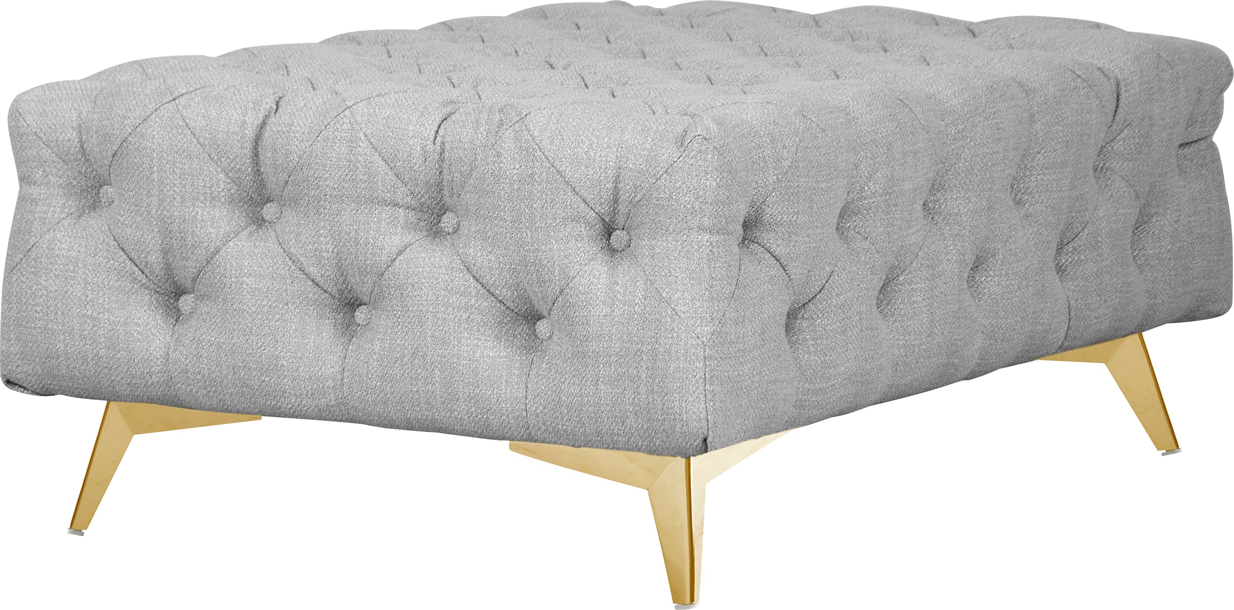 Home affaire Polsterhocker »Glynis« aufwändige Knopfheftung, moderne Chesterfield Optik, Fussfarbe wählbar