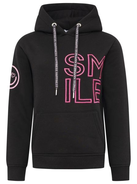 Zwillingsherz Hoodie »"Alissa 2.0"«, mit SMILE Stickerei vorne und hinten