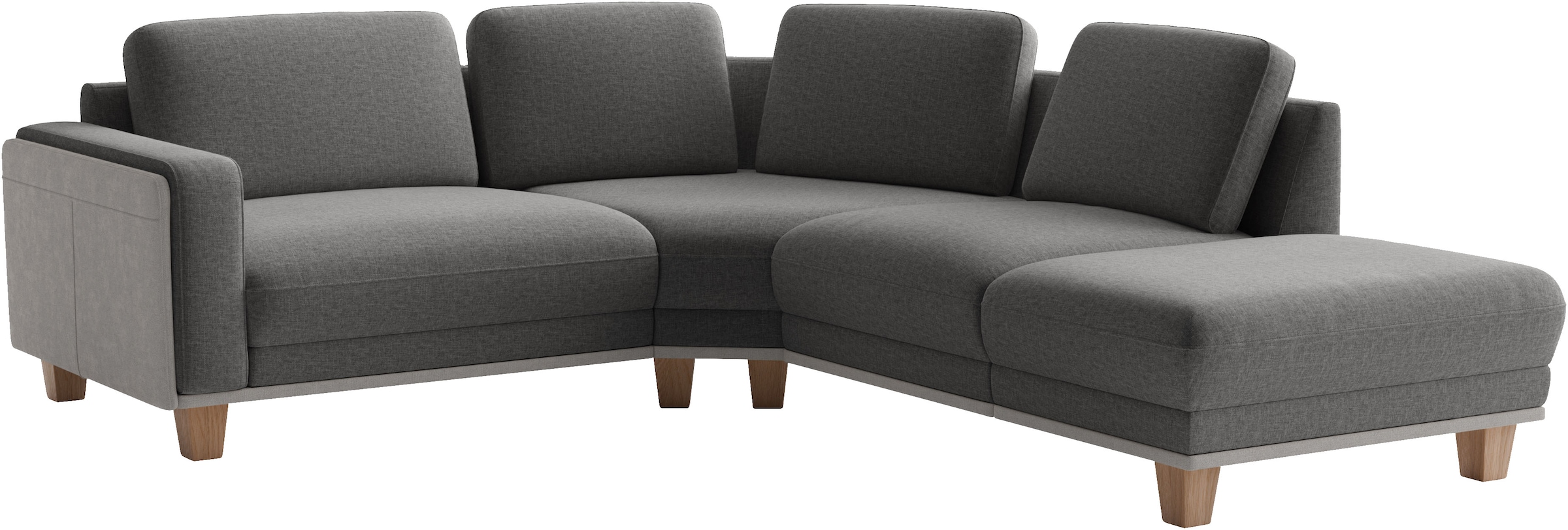 sit&more Ecksofa »Concept« Modernes Sofa in drei Fussfarben zur Auswahl