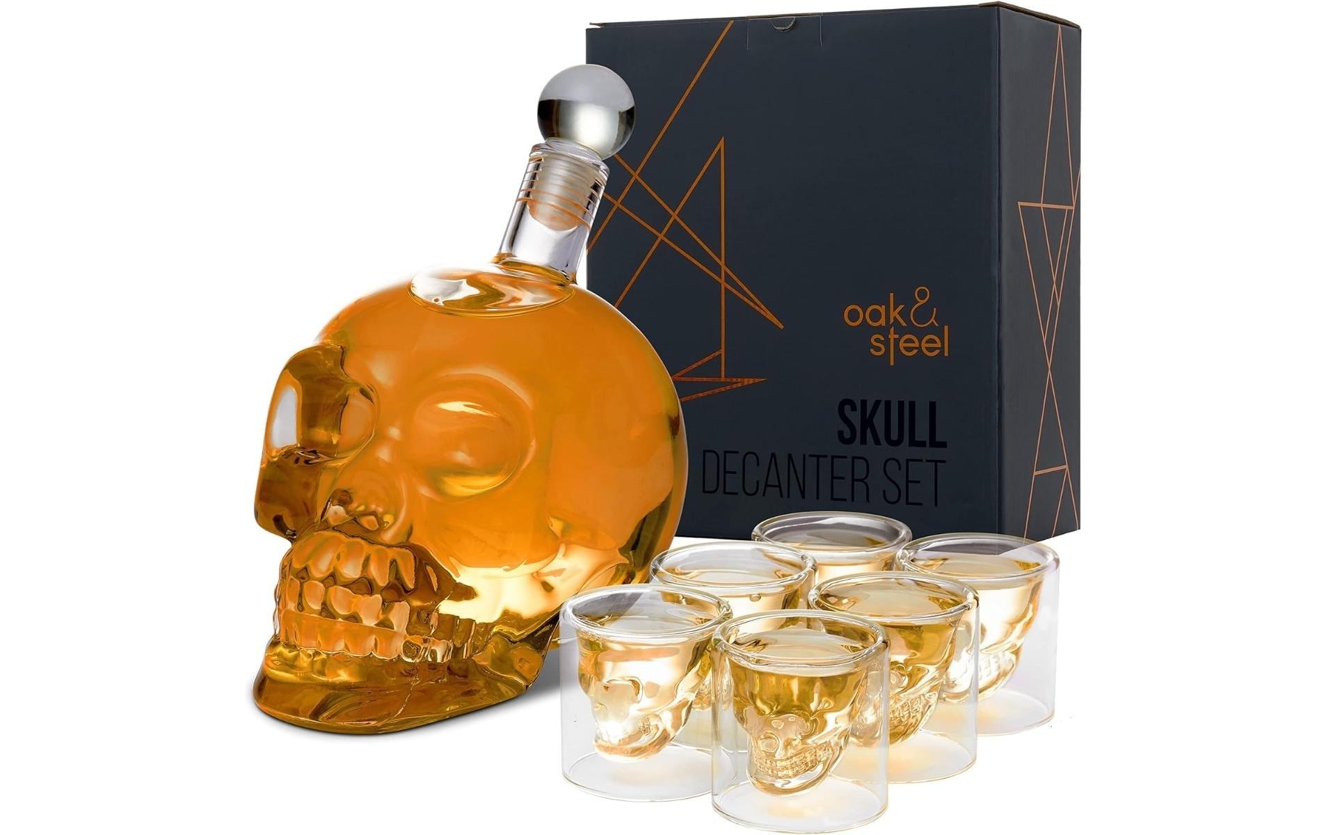 Image of Dekanter "Oak & Steel Schädel 0.7 l"