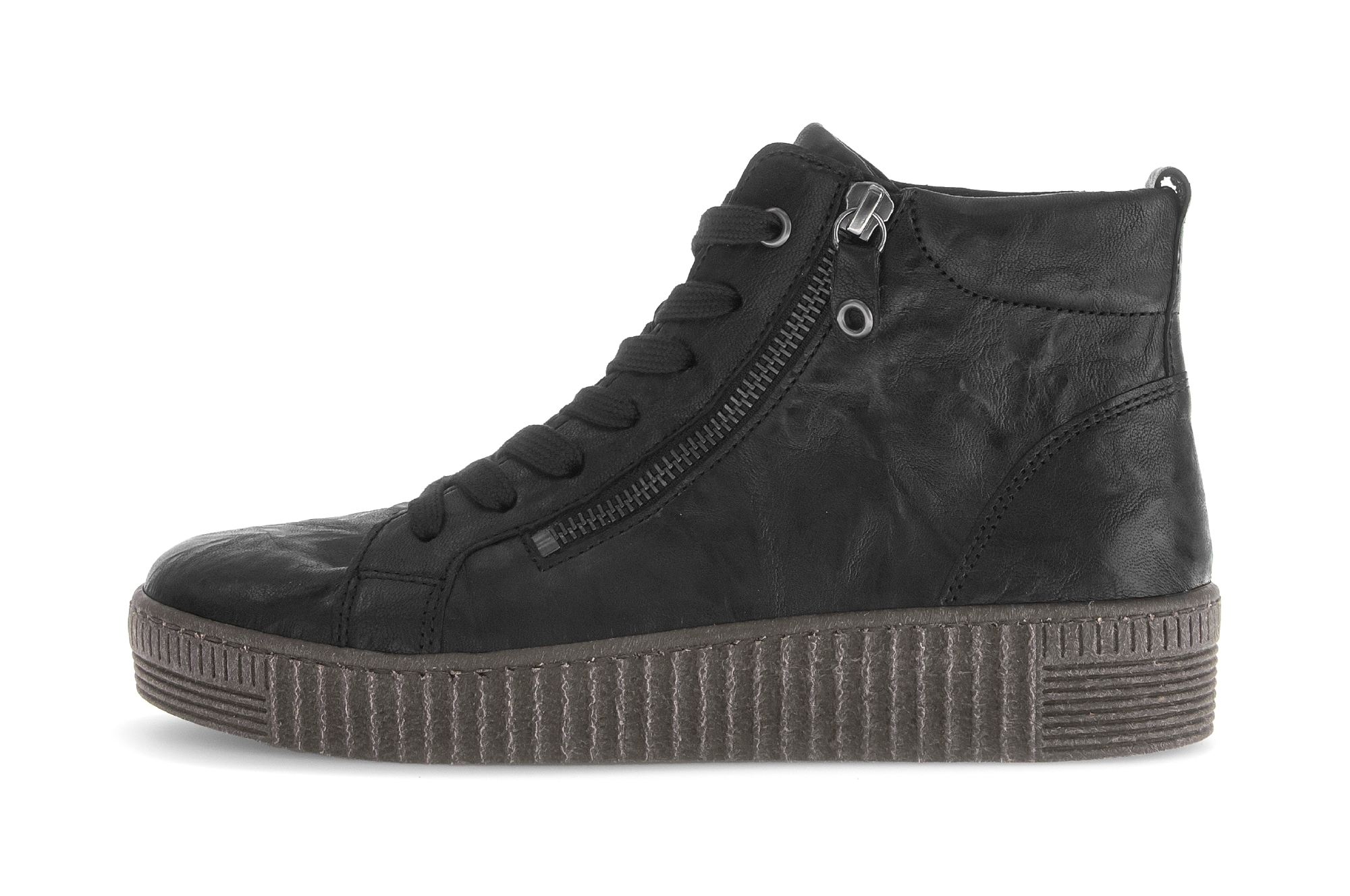 Gabor Bottines de sneakers  , plateforme, bottine, boots à lacets avec surpiqûres décoratives