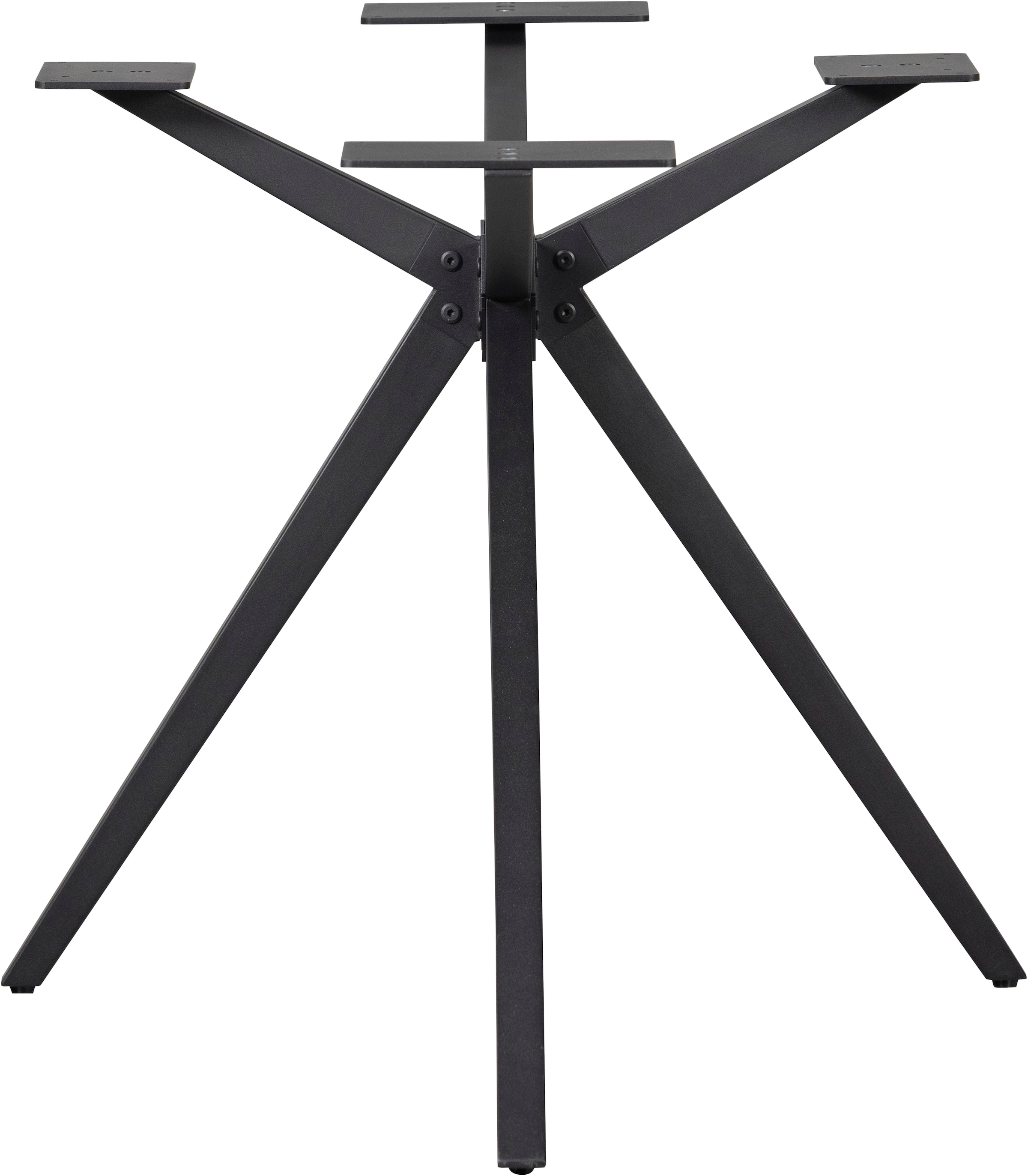 WOOOD Pied de table »Tablo Holland aus Metall mit Pulverbeschichtung Ø 80 x H 72 cm« structure croisée Ø 3,5 cm, capacité de charge 120 kg, facile à monter