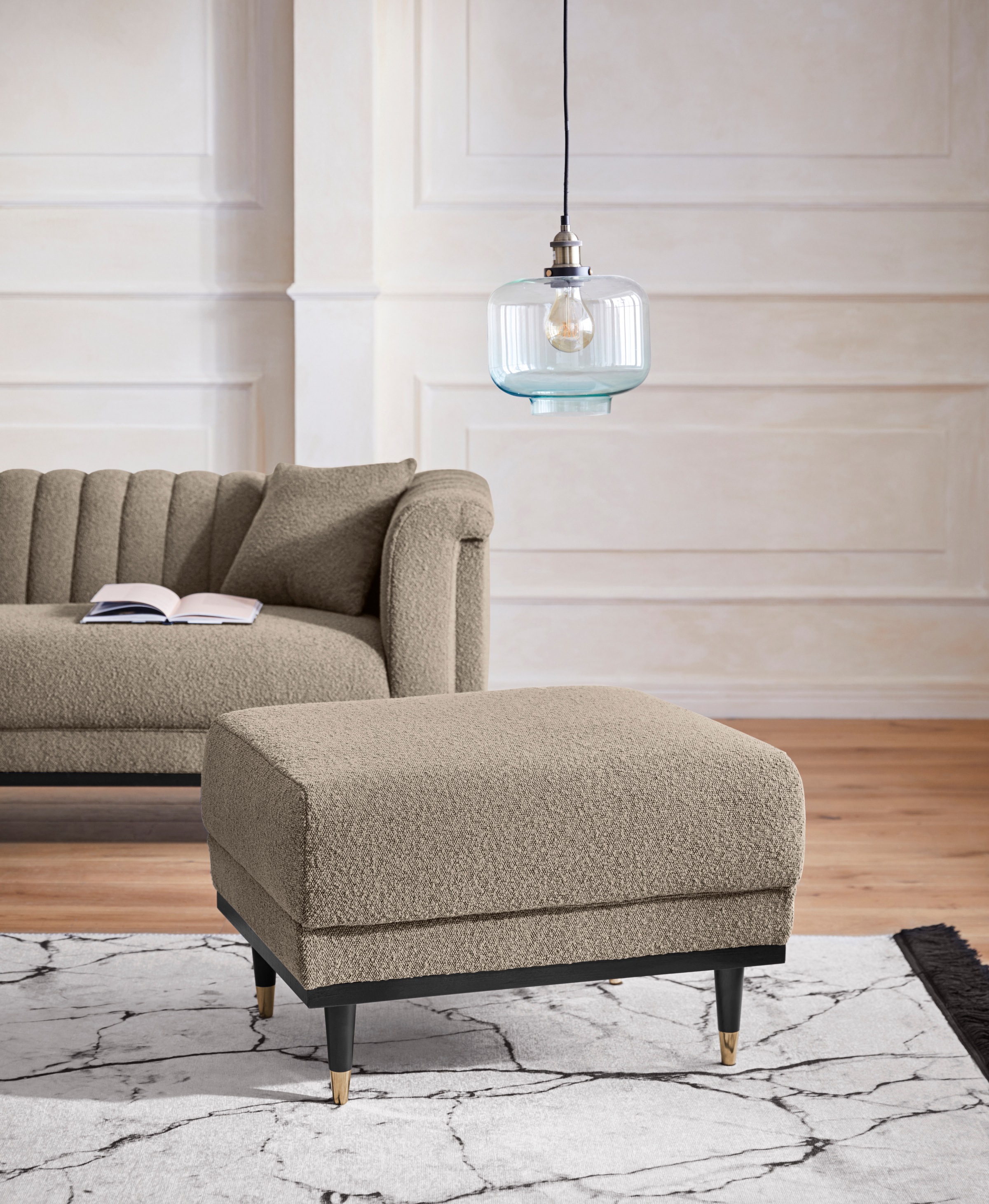 Image of Guido Maria Kretschmer Home&Living Polsterhocker »Chamby New«, im Bouclé-Strukturbezug bei Ackermann Versand Schweiz