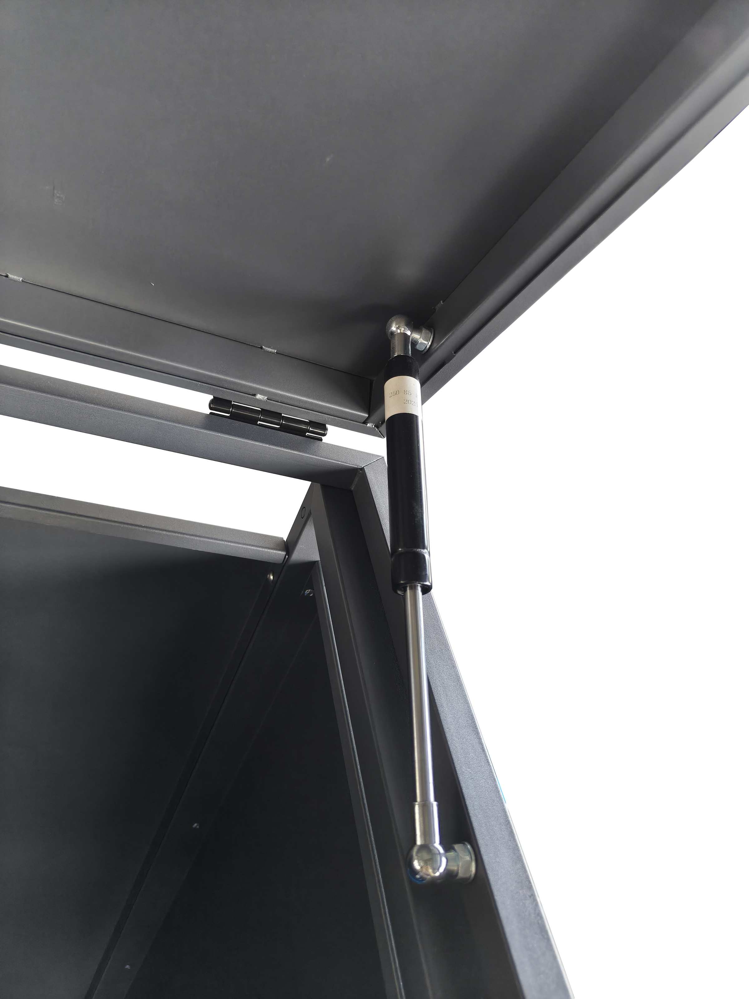 KONIFERA Coffre à poubelles »Bilbao Premium, Metall pulverbeschichtet 120-240L« couvercle avec vérin à gaz, verrouillable, 120-240L LxPxH : 68x80x117 cm