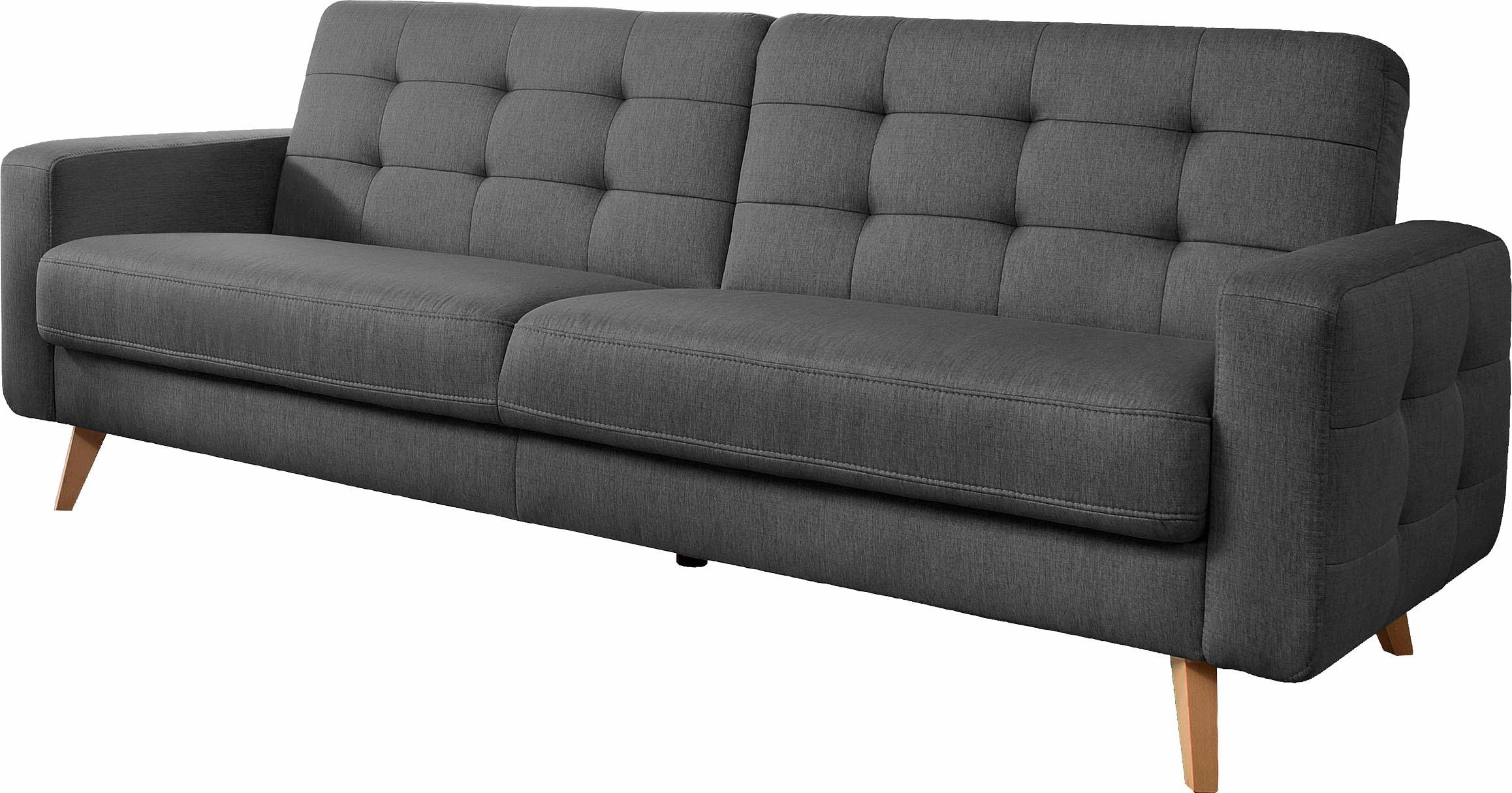 exxpo - sofa fashion 3-places »Nappa, Schlafsofa, bequem, zeitloses Design, L-Form« tolle Detailverarbeitung, mit Bettfunktion und Bettkasten