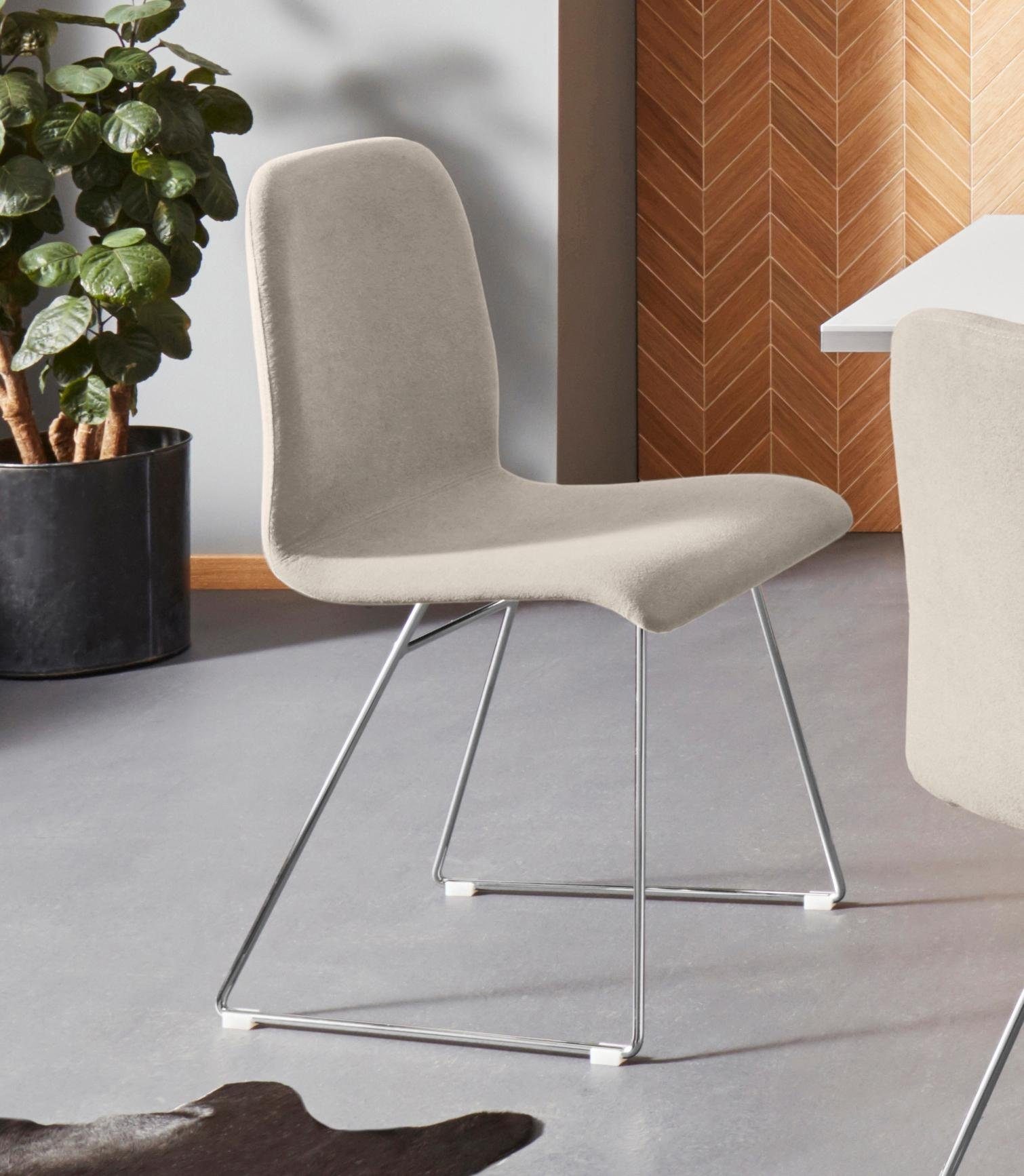 Image of Places of Style Esszimmerstuhl »Ciao«, (Set), 2 St., Chenille, in zwei verschiedenen Bezugsqualitäten, 4 unterschiedliche Farbvarianten, Sitzhöhe 46 cm bei Ackermann Versand Schweiz