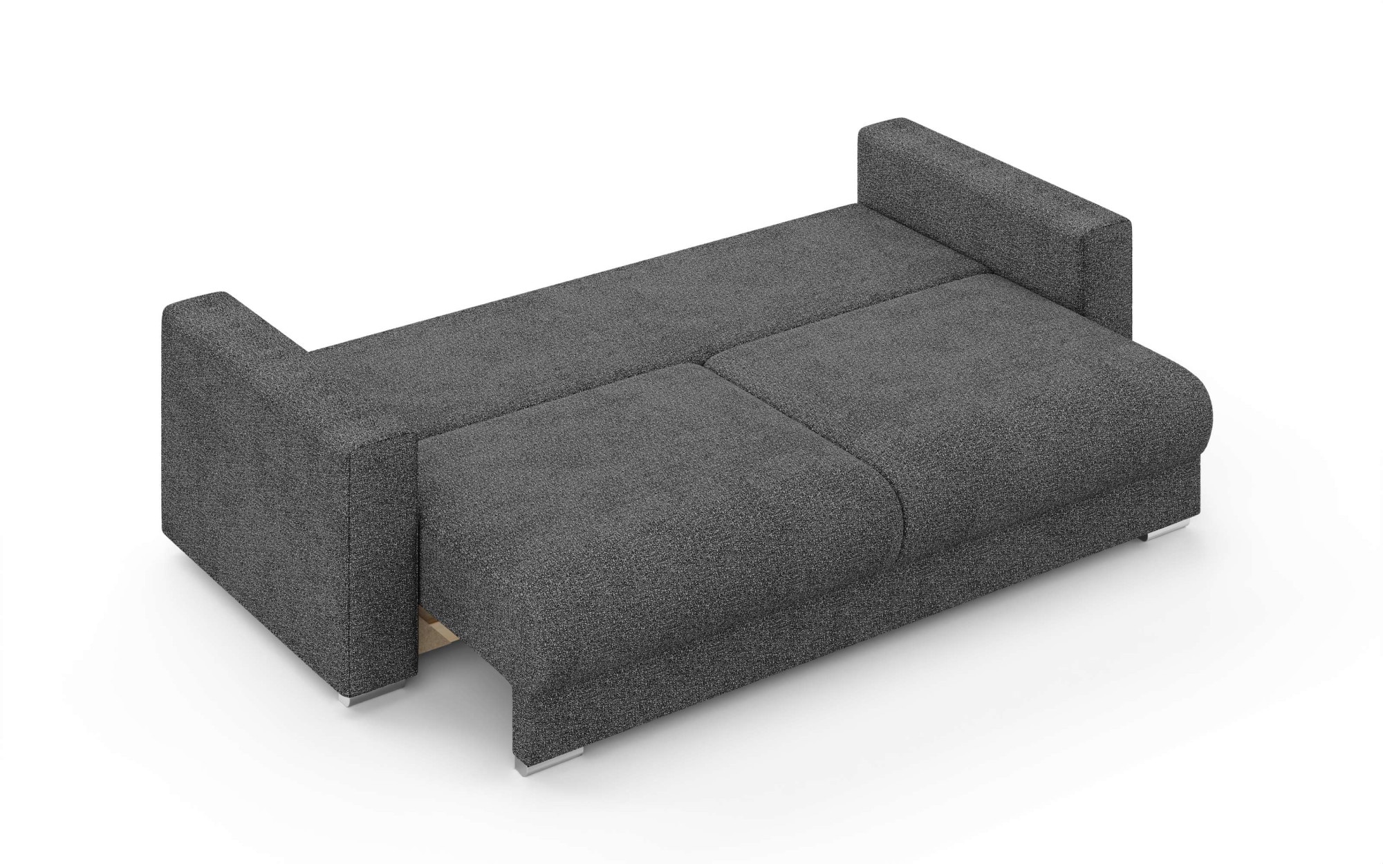 Home affaire 3-places »Stevinson Schlafsofa mit Bettkasten, Masse B/H/T: 229/87/97 cm« mit Wellenunterfederung, 2 Rückenkissen und 2 Zierkissen