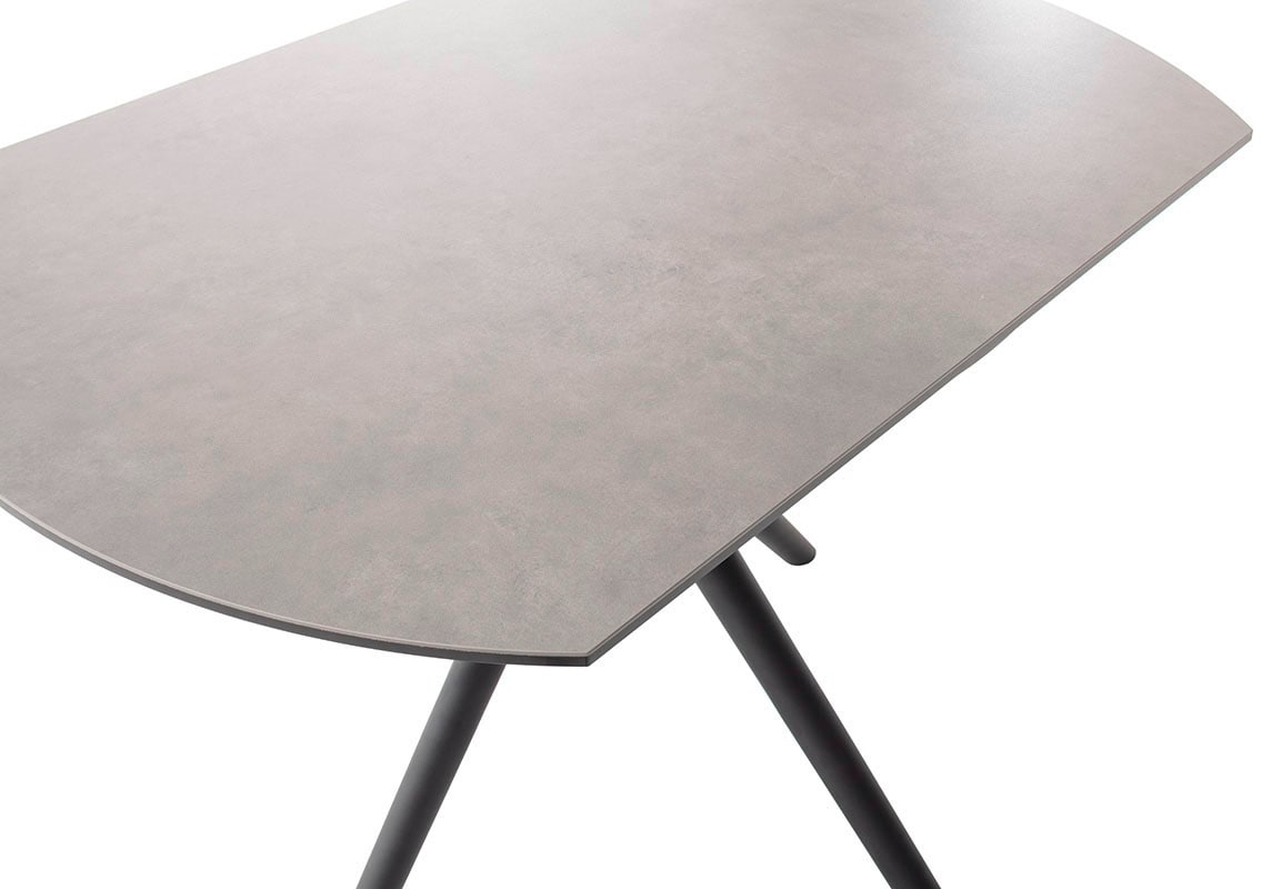 MCA furniture Esstisch »RUBIKON Vierfusstisch 90-135 cm«, (Einzelstück), Keramik, Metall, Längsseitenauszug, ausziehbar, 13 mm