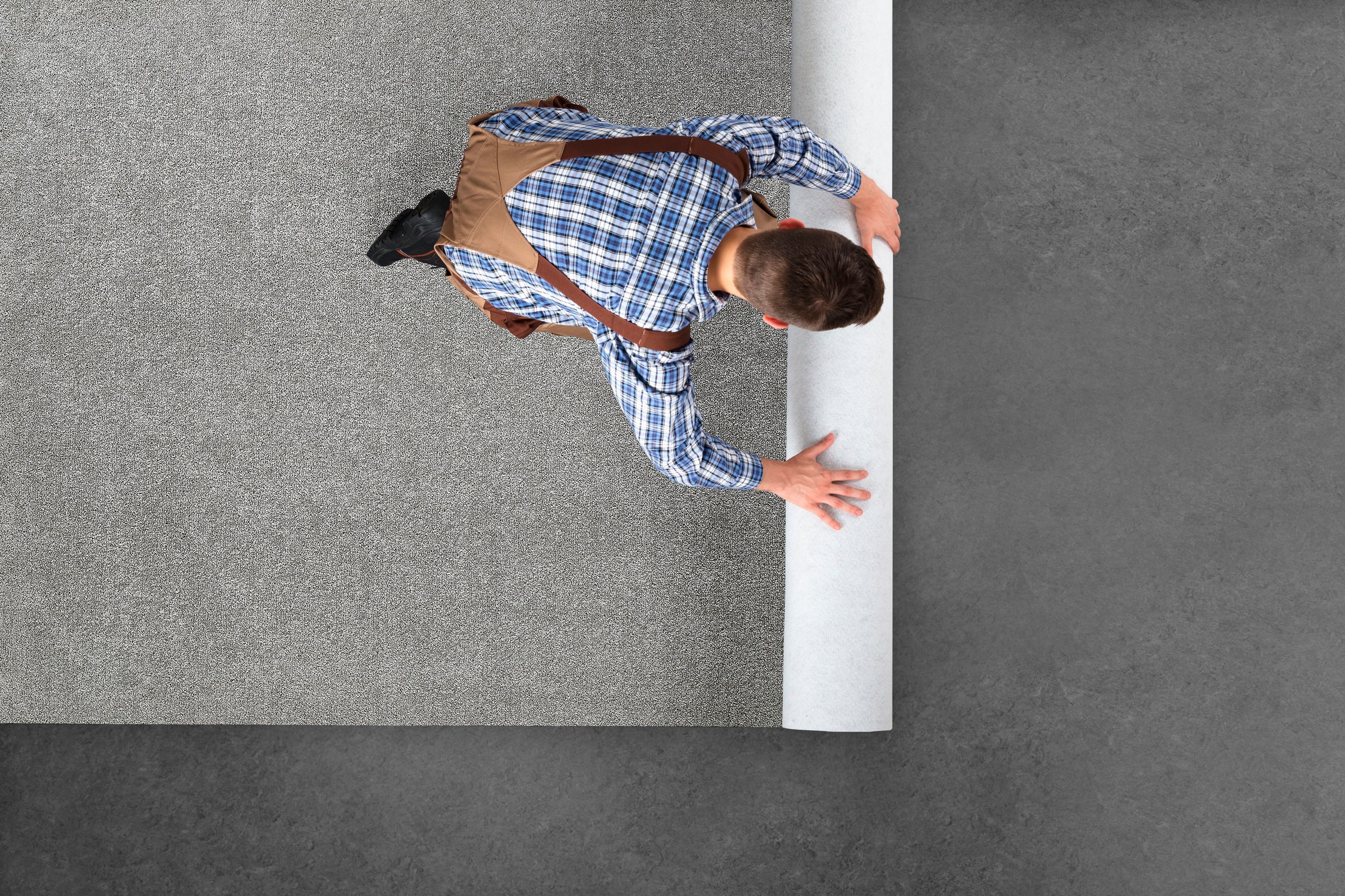 Andiamo Teppichboden »Genua, Kräuselvelours, Made in Netherlands«, rechteckig, 1,58 mm Höhe, Uni-Farben, Breite 400 cm, sehr weicher Flor, Schlafzimmer, Wohnzimmer