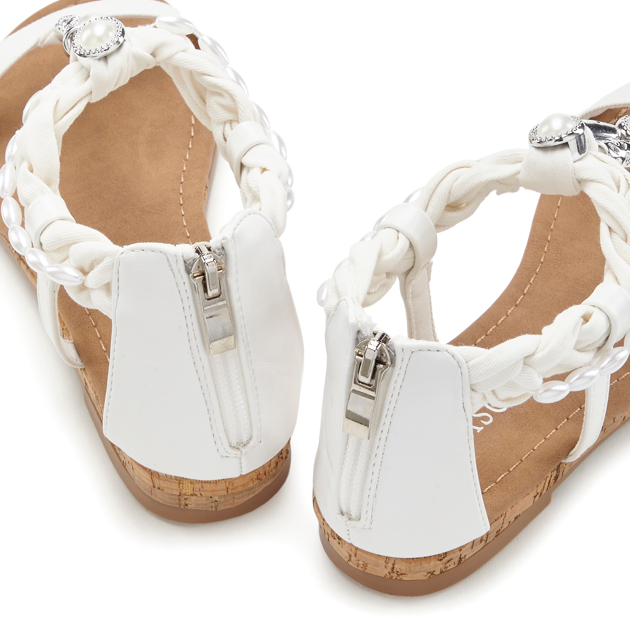 LASCANA Sandale »Sommerschuh«, Sandalette, Sommerschuh mit Schmuckelementen VEGAN
