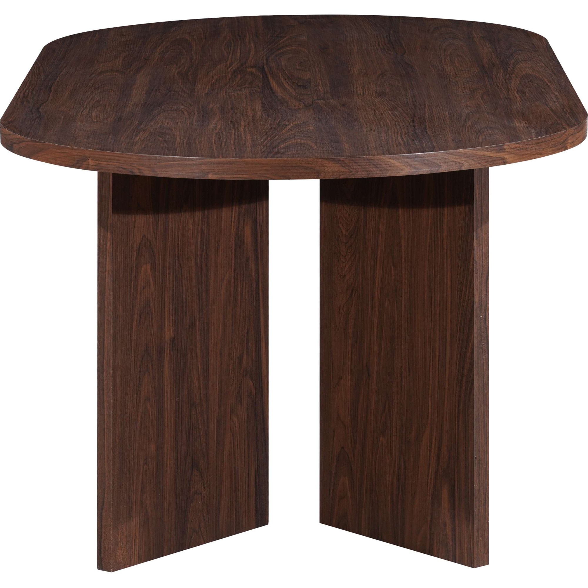 GOODproduct Table de salle à manger »Callii« ovale, plateau de table fixe en élégante imitation bois, différentes tailles