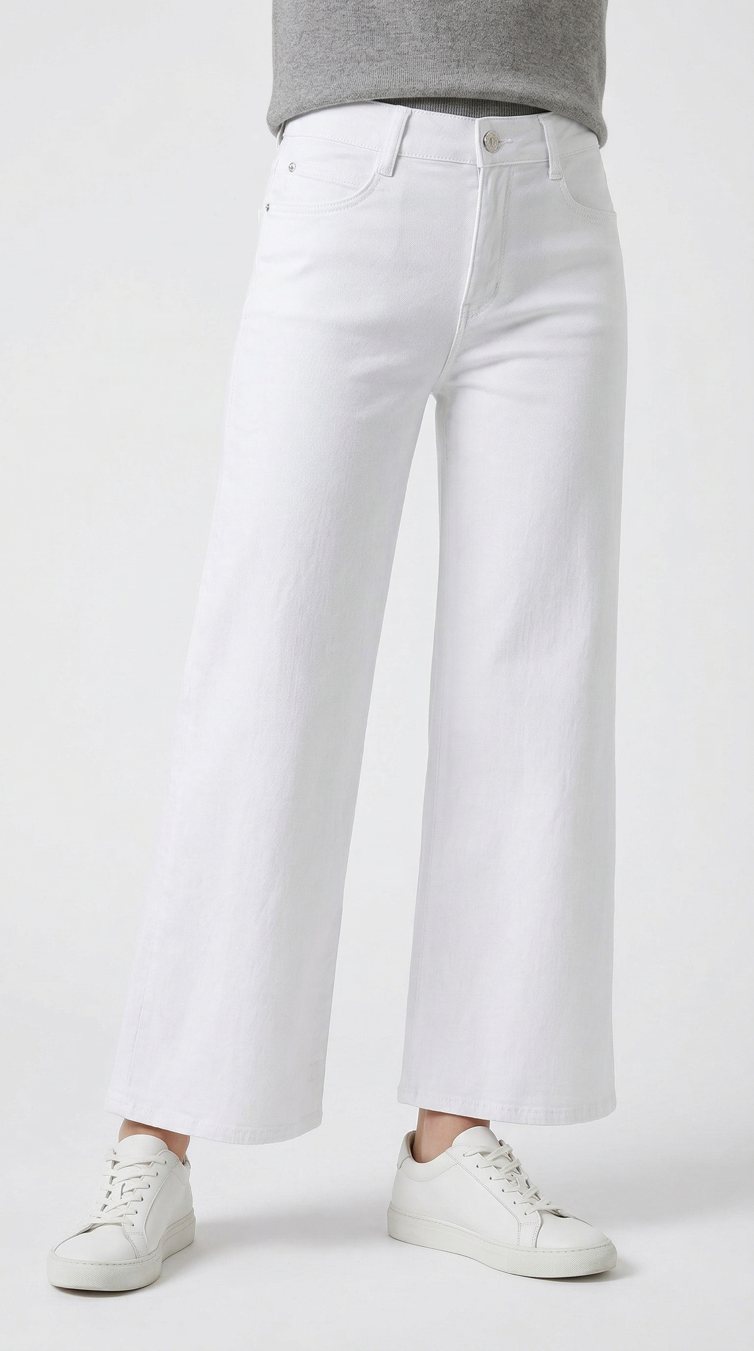 MAC Weite Jeans »DREAM WIDE« mit Fransen am Saum