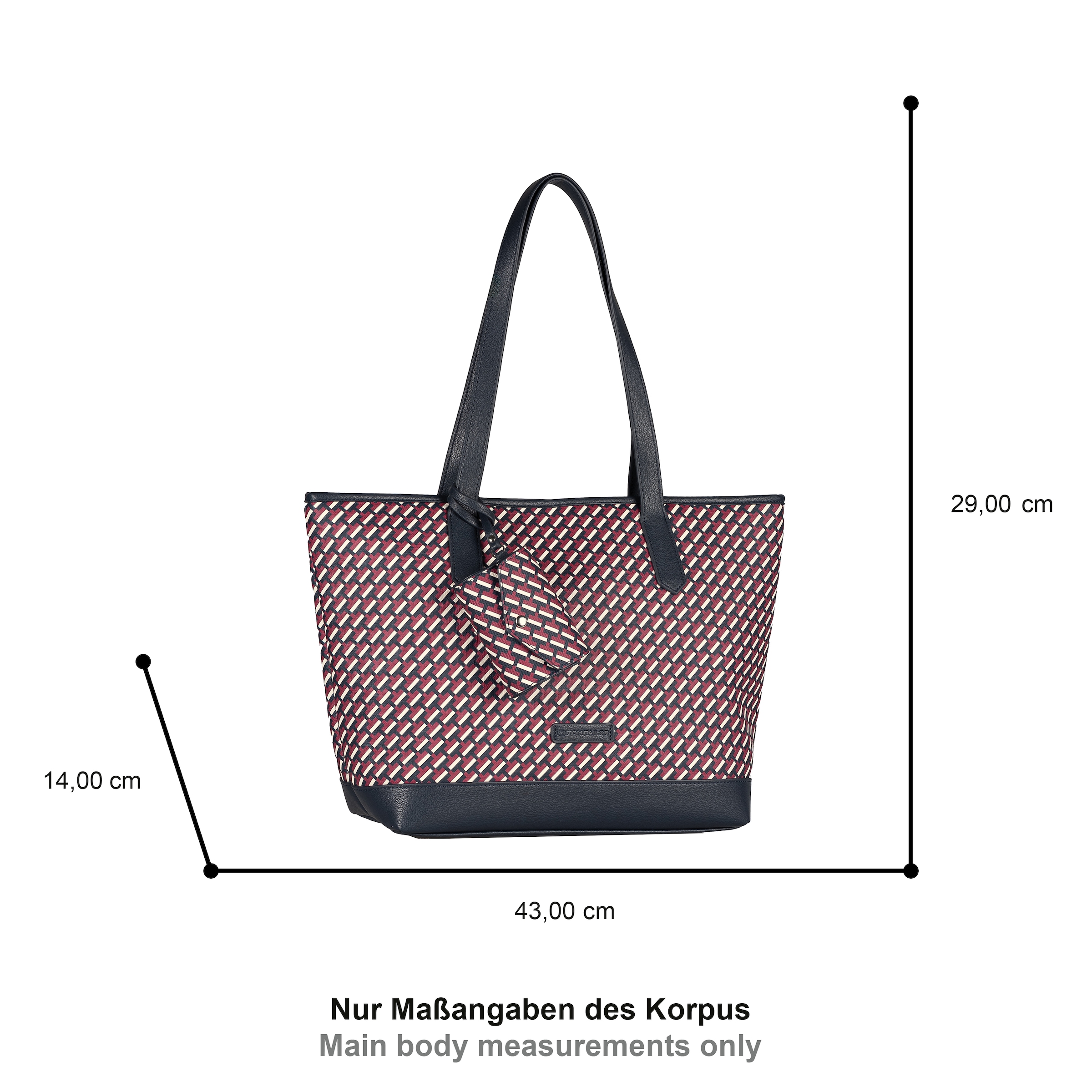TOM TAILOR Shopper »Xenia« mit raffiniert geometrischen "T" Print des Logos auf dem Taschenkörper