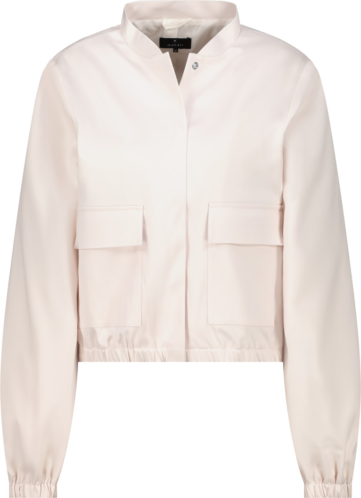 Monari Veste cargo »Jacke Satin Cargo« ohne Kapuze Regular fit mit Stehkragen