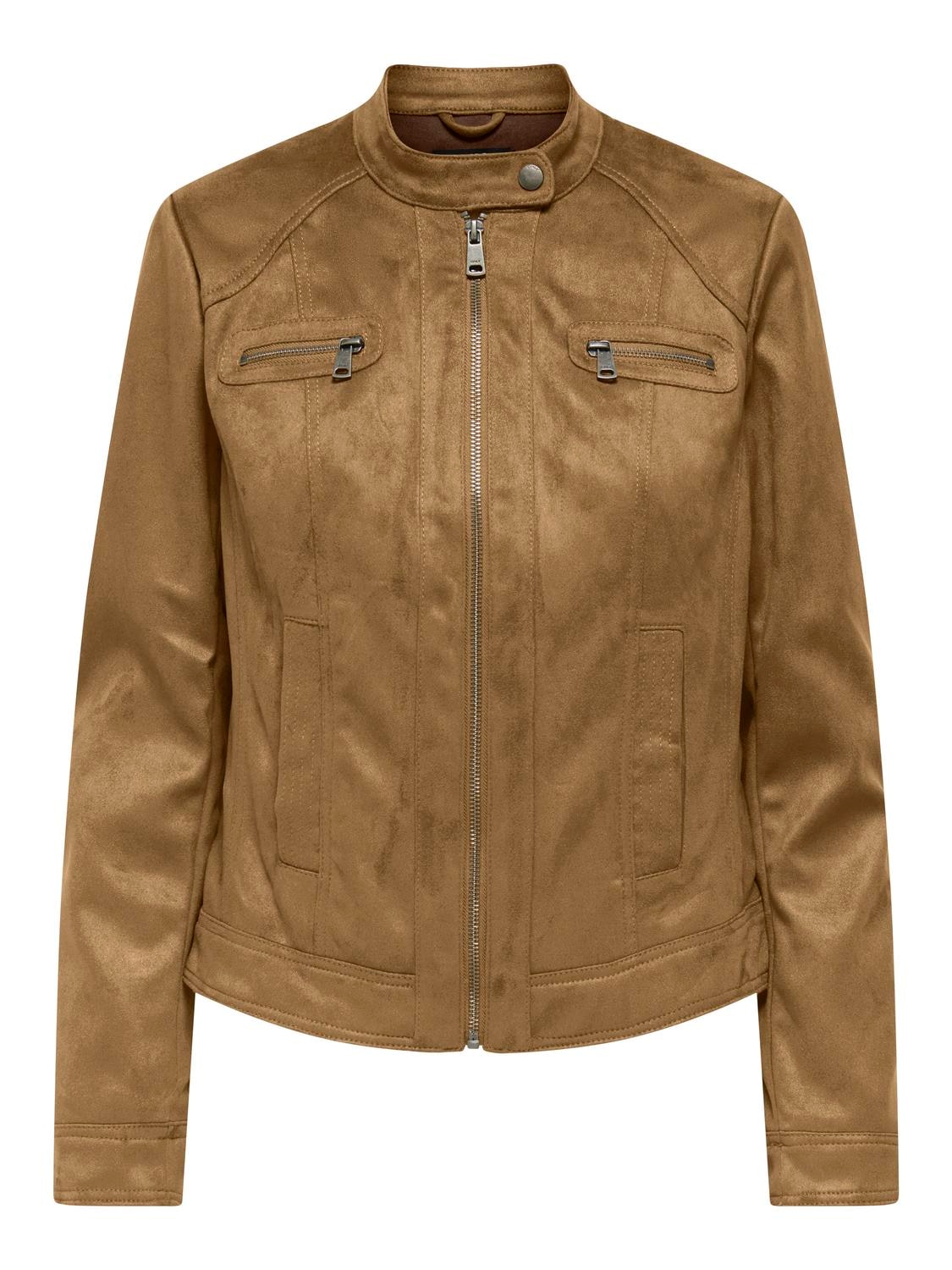 ONLY Lederimitatjacke »ONLBANDIT FAUX SUEDE JACKET OTW«, ohne Kapuze
