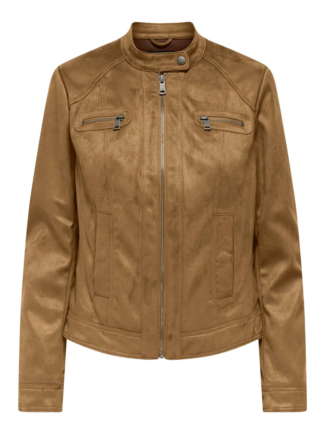 Image of ONLY Lederimitatjacke "ONLBANDIT FAUX SUEDE JACKET OTW" ohne Kapuze