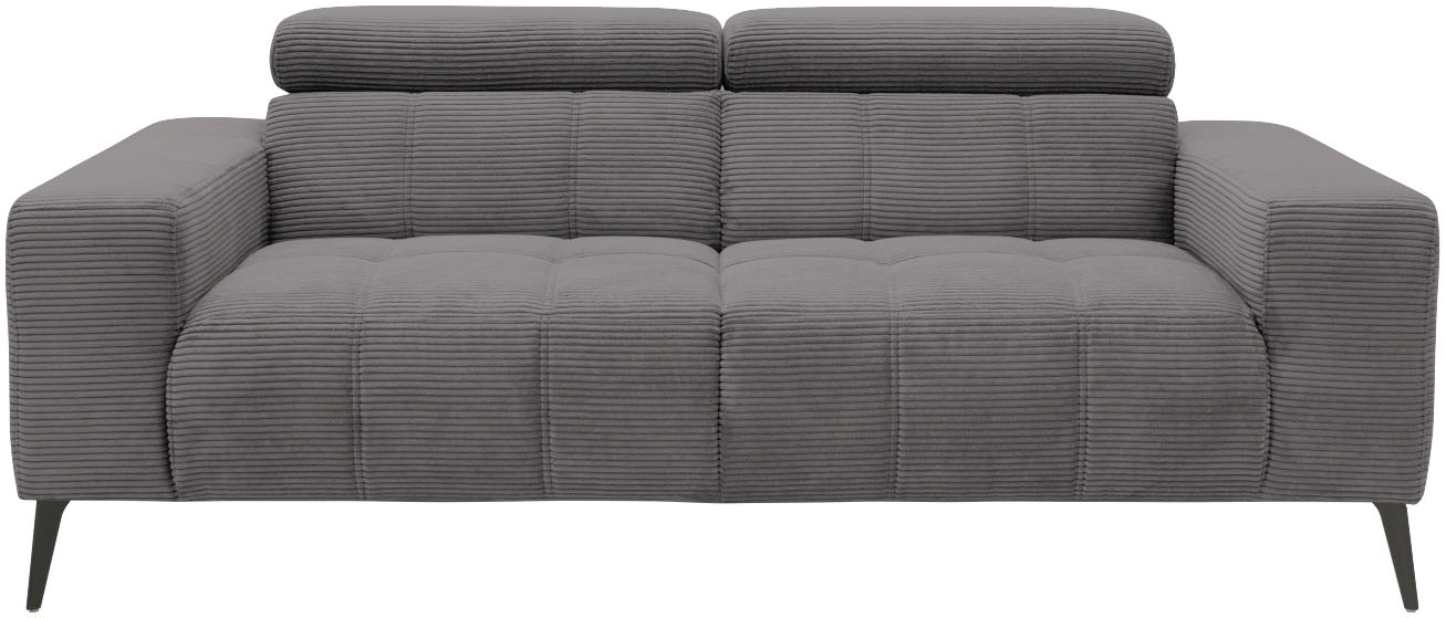 DOMO collection 2-Sitzer »Trento, mit Kufenfuss oder Einzelfuss«, wahlweise mit Kopfteilverstellung und in zwei Grössen erhältlich