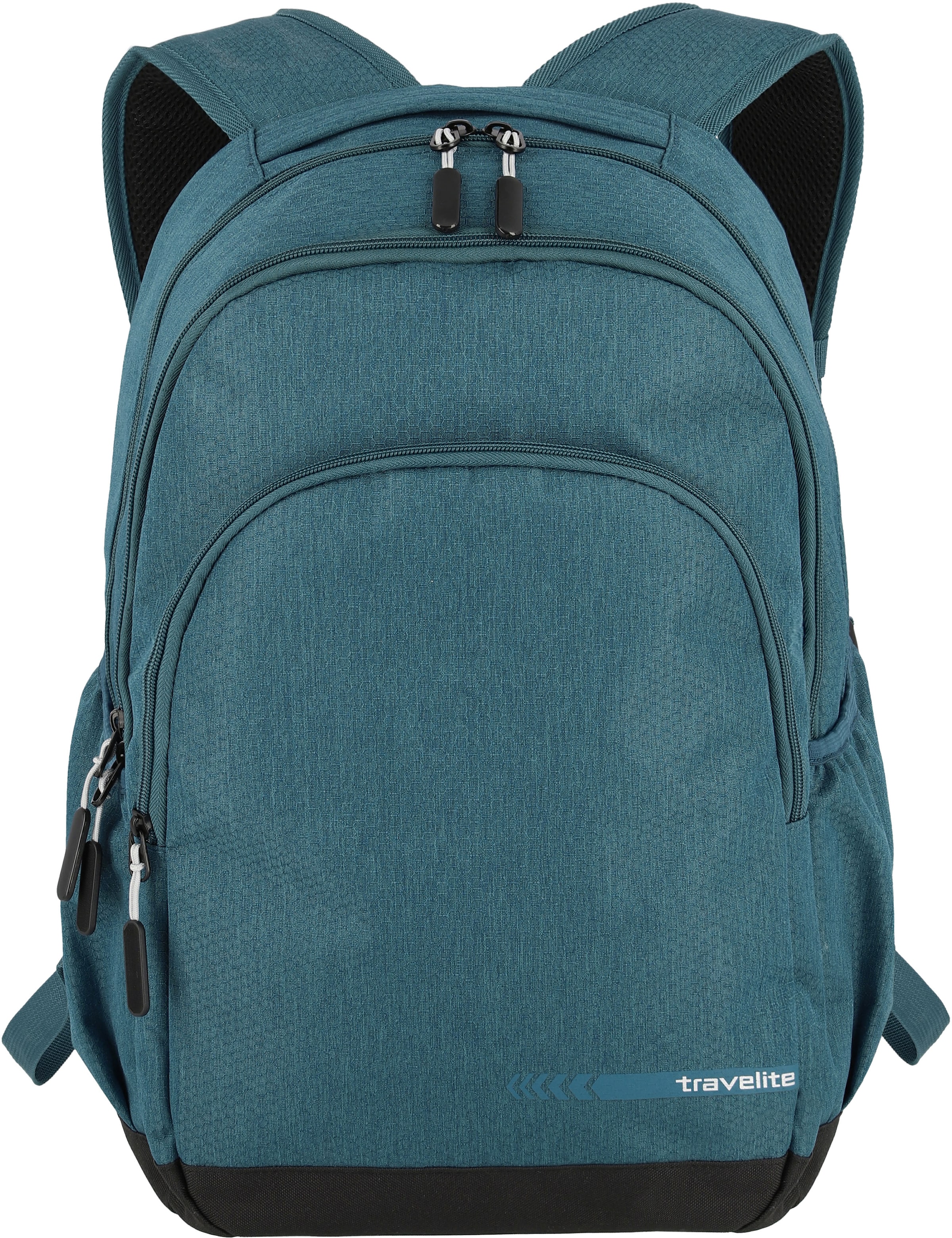 travelite Laptoprucksack »KICK OFF L, 45 cm, petrol«, Freizeitrucksack Arbeitsrucksack Schulrucksack Reiserucksack