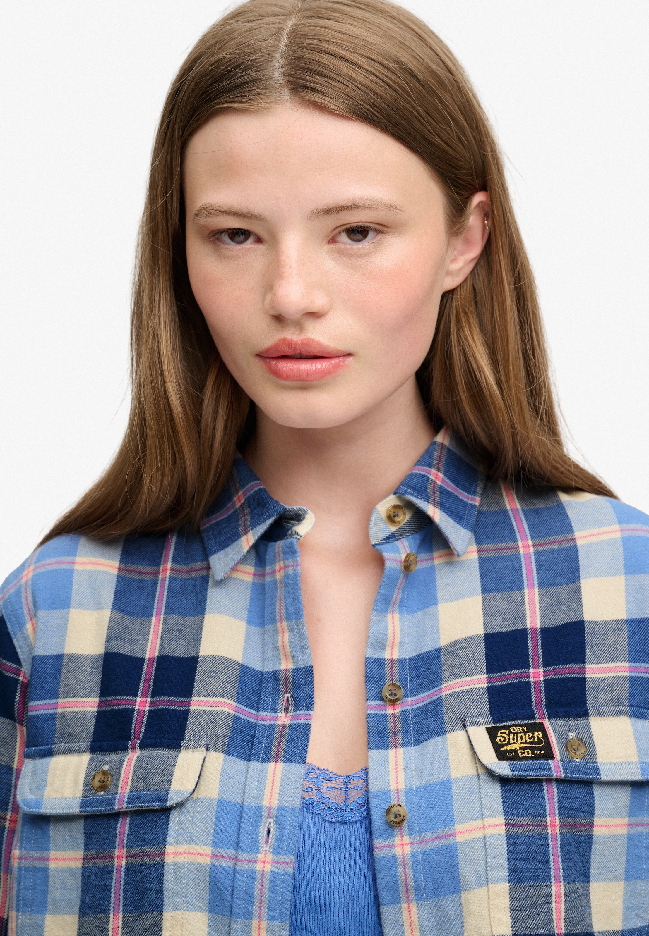 Superdry Blouse à carreaux »LUMBERJACK CHECK FLANNEL SHIRT« Baumwolle, regular fit