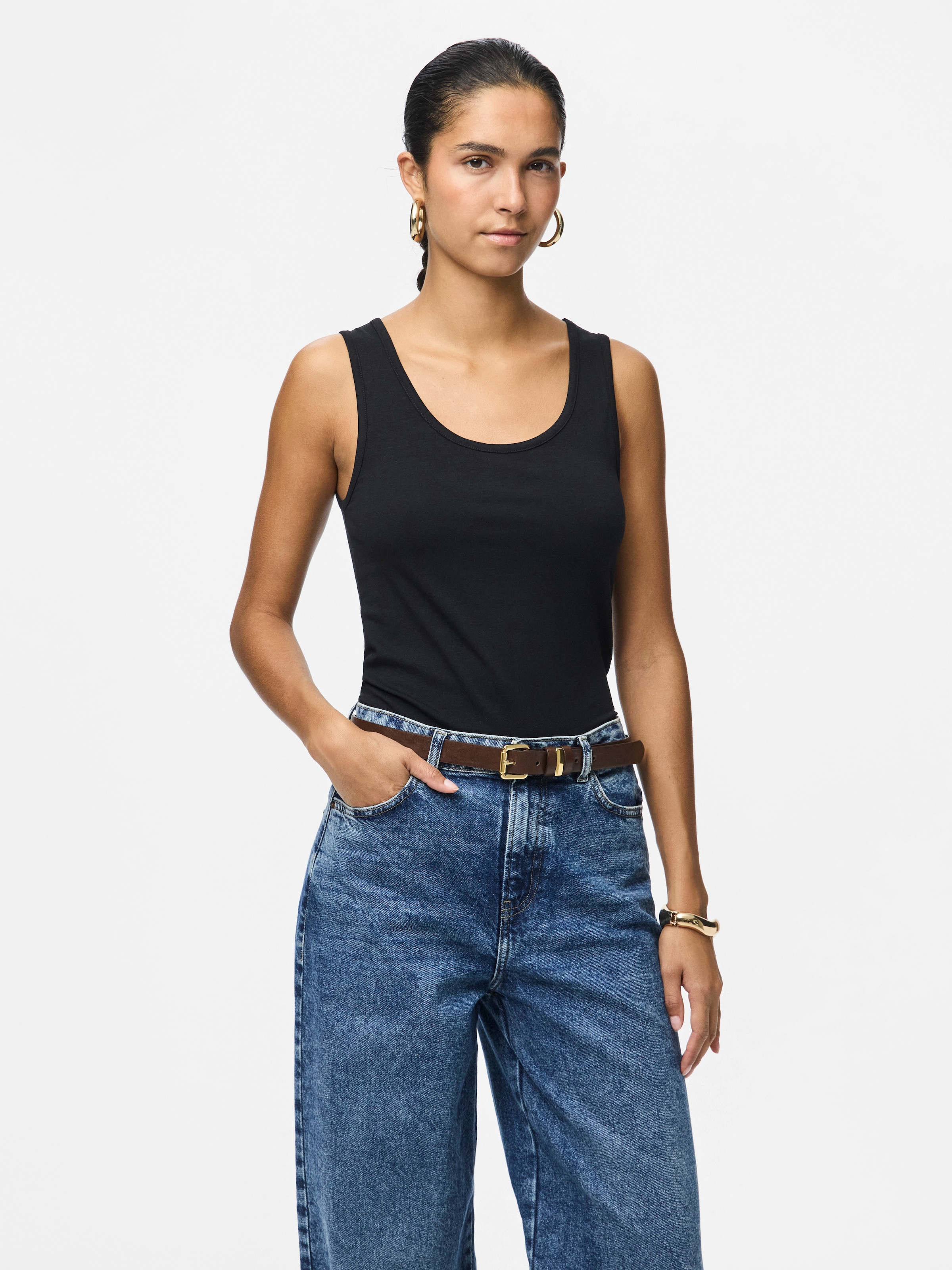 pieces Débardeur »PCAMELIA TANK TOP 2-PACK JRS NOOS BC« pack de 2,  avec couleurs classiques