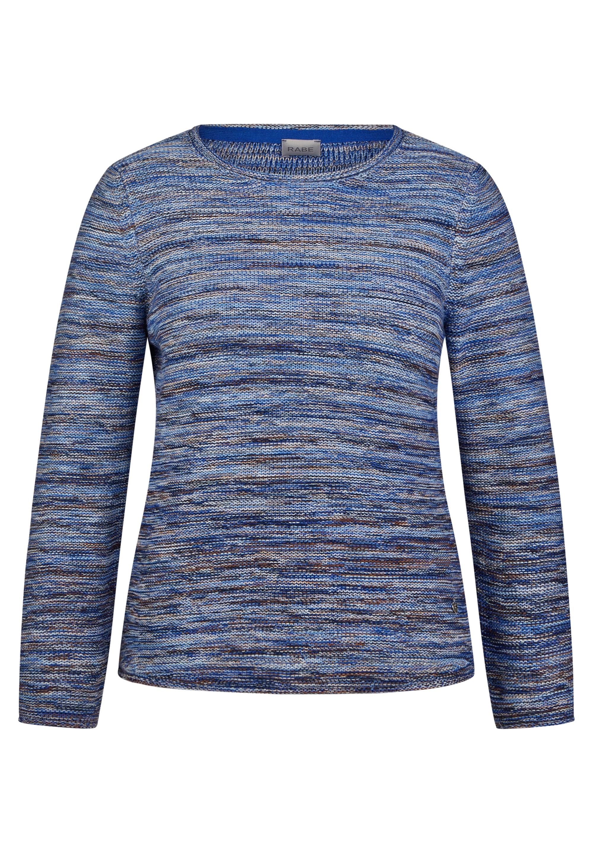 Rabe Strickpullover, in melierter Streifen-Optik
