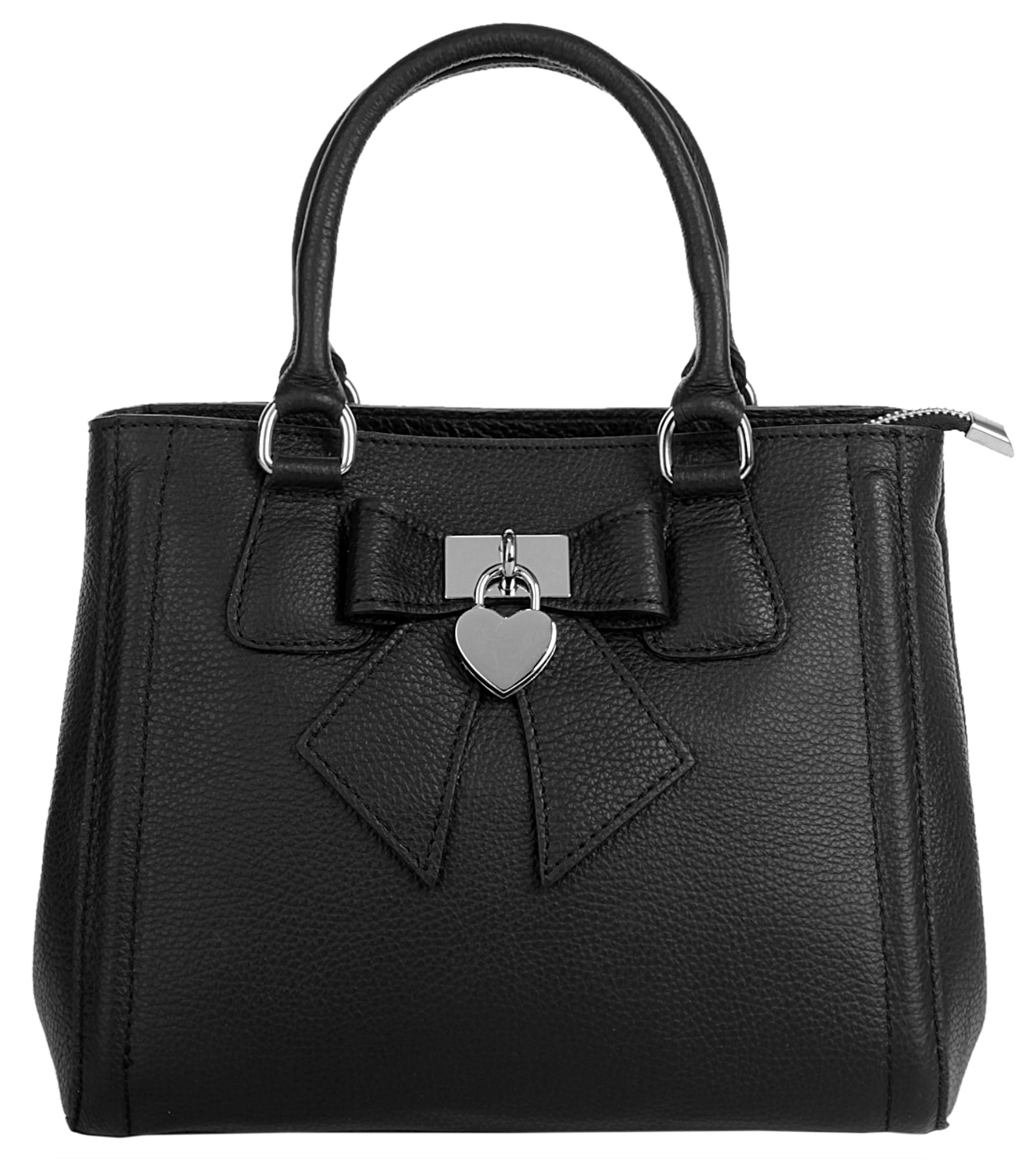 Cluty Henkeltasche »CLUTY Damen SOLCUORE echt Leder, Made in Italy« echt Leder, Made in Italy
