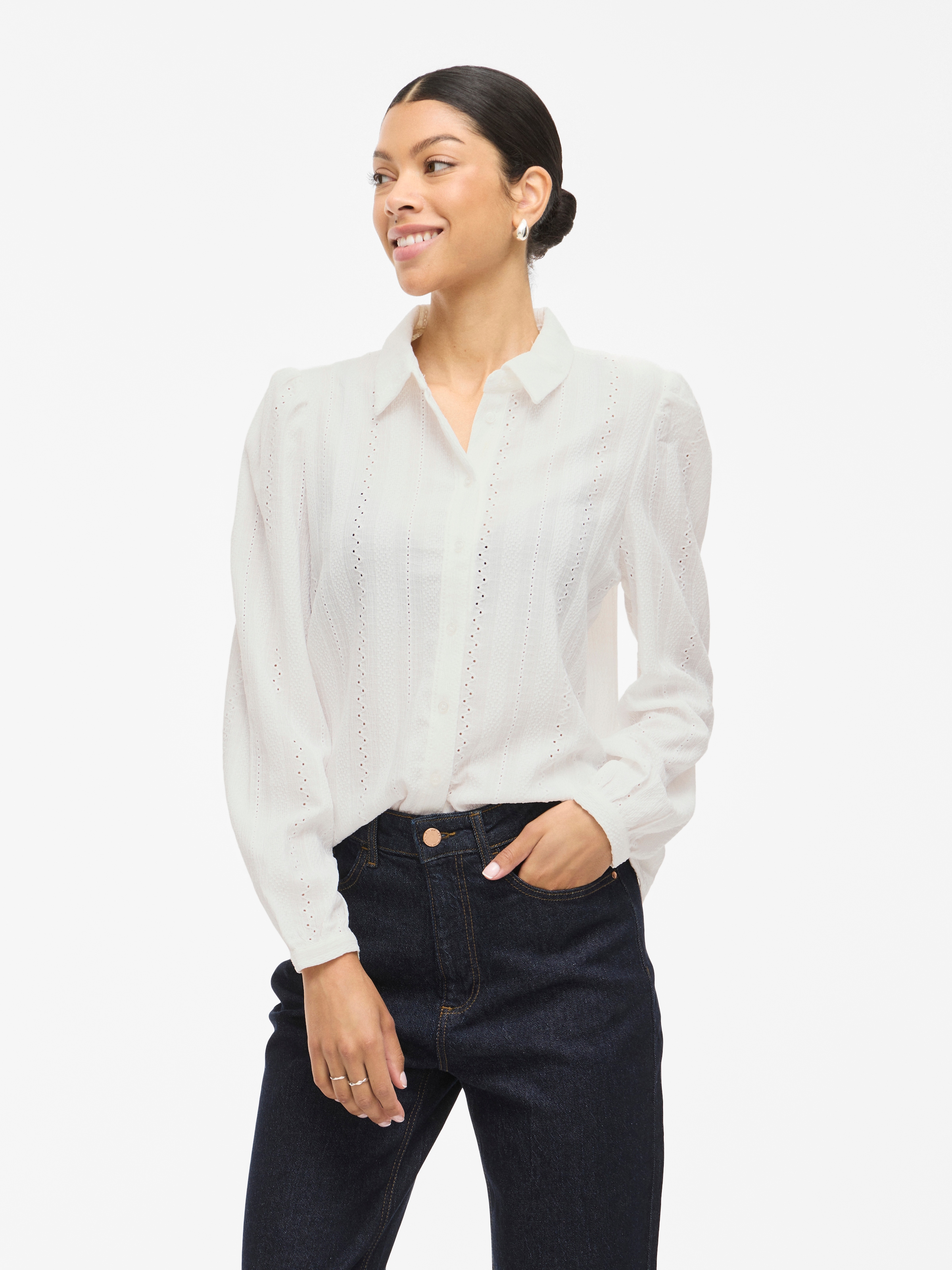 Image of Vila Langarmbluse "VIZANIA L/S SHIRT - NOOS"