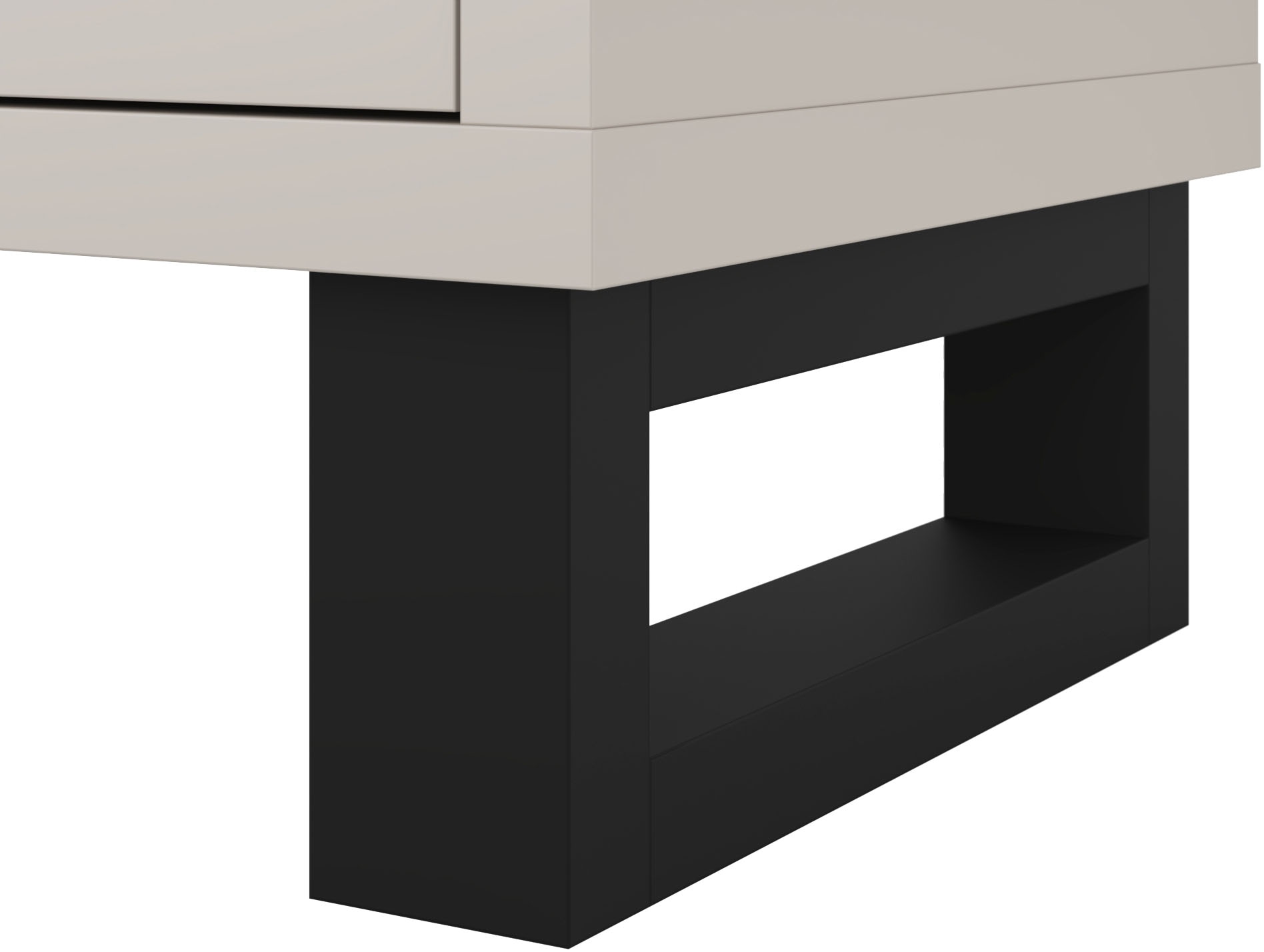 Home affaire Kommode »Bronne,Breite 99,5 cm Schubladenkommode, Sideboard« Sideboard mit viel Stauraum, Schlafzimmerkommode Kufen in Metalloptik