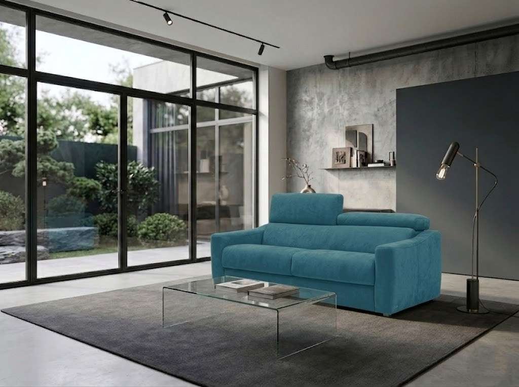 Egoitaliano Canapé-lit »STRIKE, Made in Italy-Designsofa mit Dauerschlaffunktion,Breite 195 cm« Canapé-lit, microfibre de luxe aspect cuir avec appuie-têtes réglables