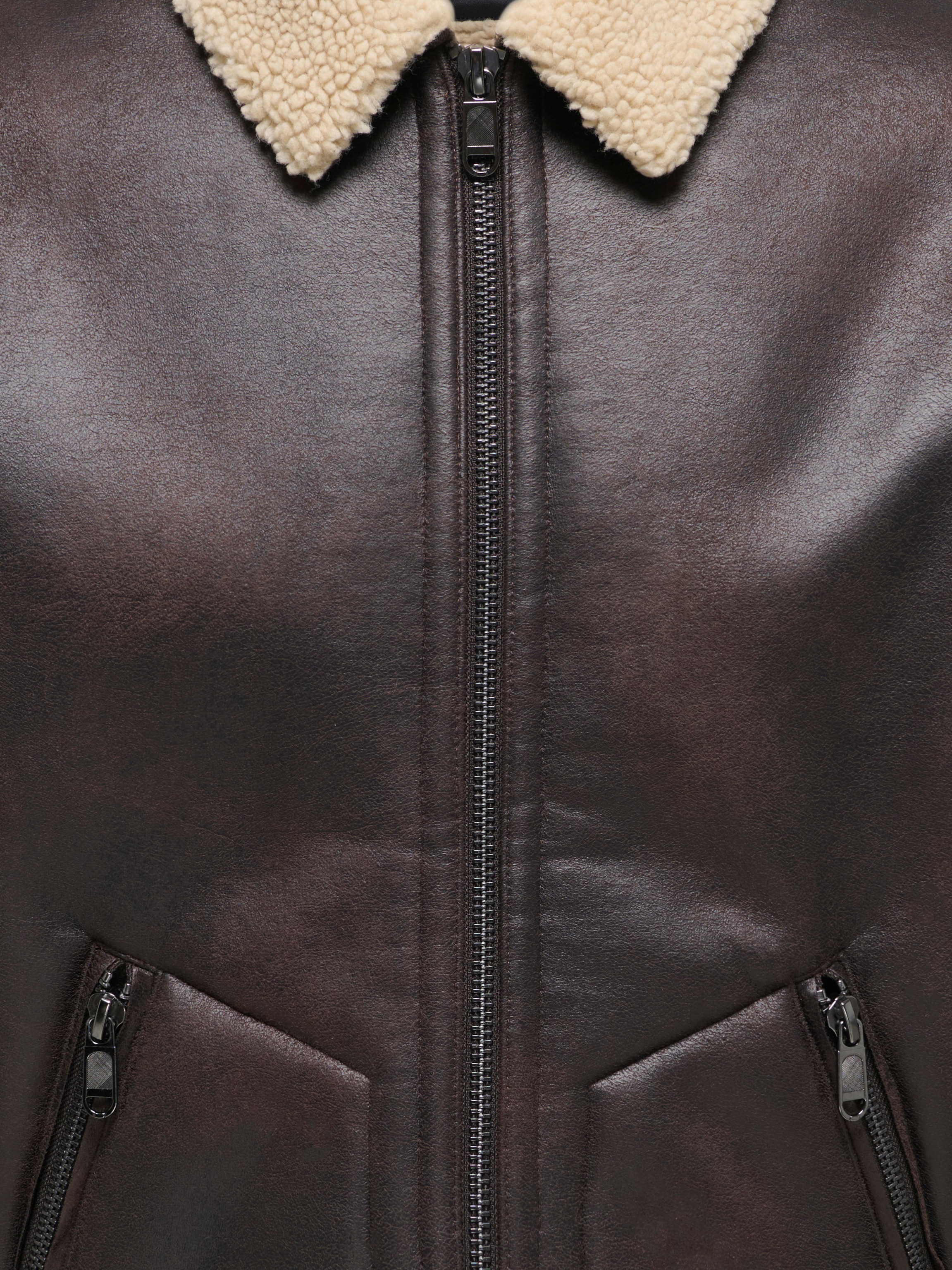 ONLY & SONS Blouson »ONSRIKER PU SHEARLING JACKET OTW VD« Polyester, regular fit