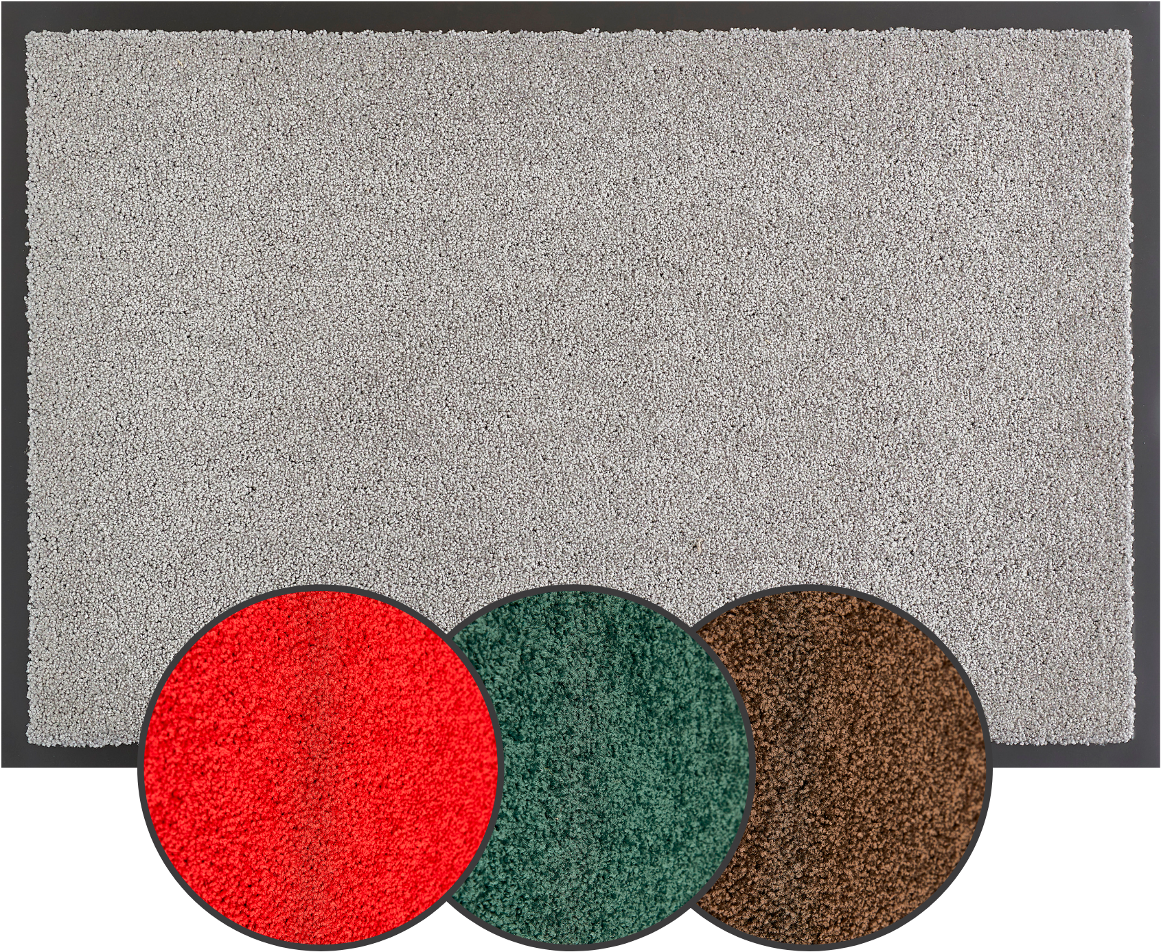 my home Fussmatte »Emil, Made in Netherlands«, rechteckig, 6 mm Höhe, Schmutzfangmatte, Uni Farben, rutschhemmend, waschbar (Handwäsche)