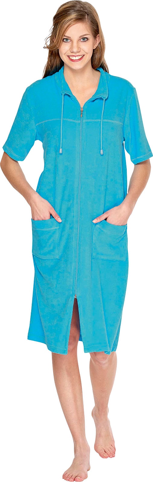 Image of Wewo fashion Damenbademantel "033" 1 Stk. Kragen mit Kordel