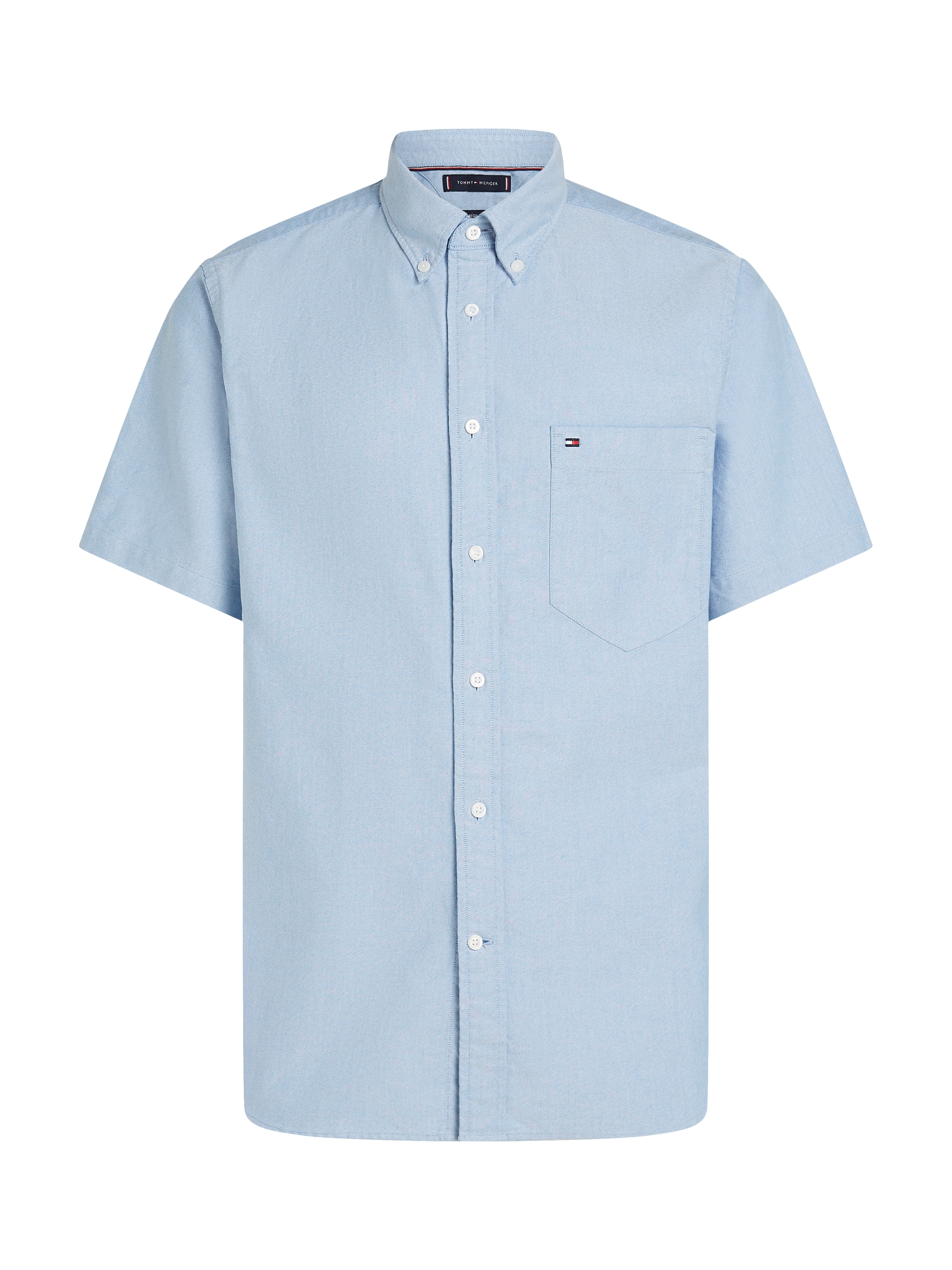 Tommy Hilfiger Chemise à manches courtes »HERITAGE OXFORD RF SHIRT S/S« avec col boutonné, coupe régulière