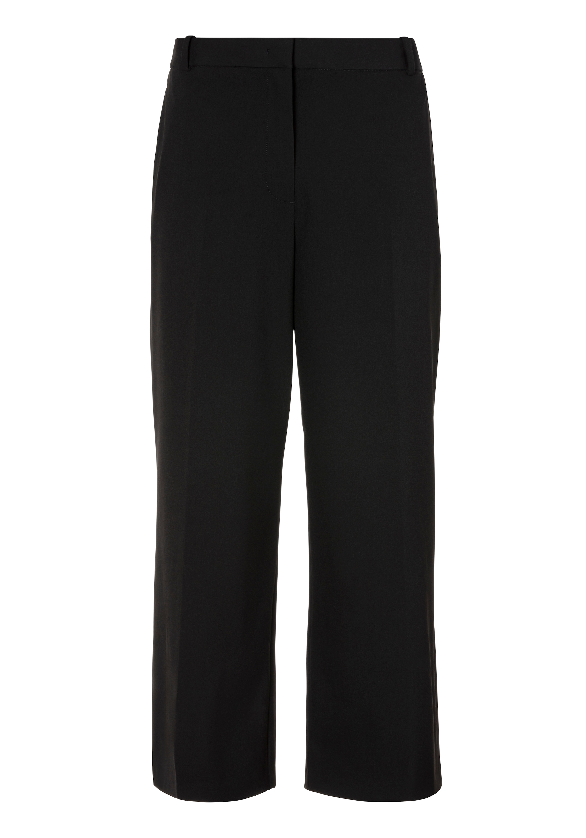 Tommy Hilfiger Curve Culotte »CRV LW BI-STRETCH WIDE CROP PNT«, in Grossen Grössen, cropped, Logostickerei
