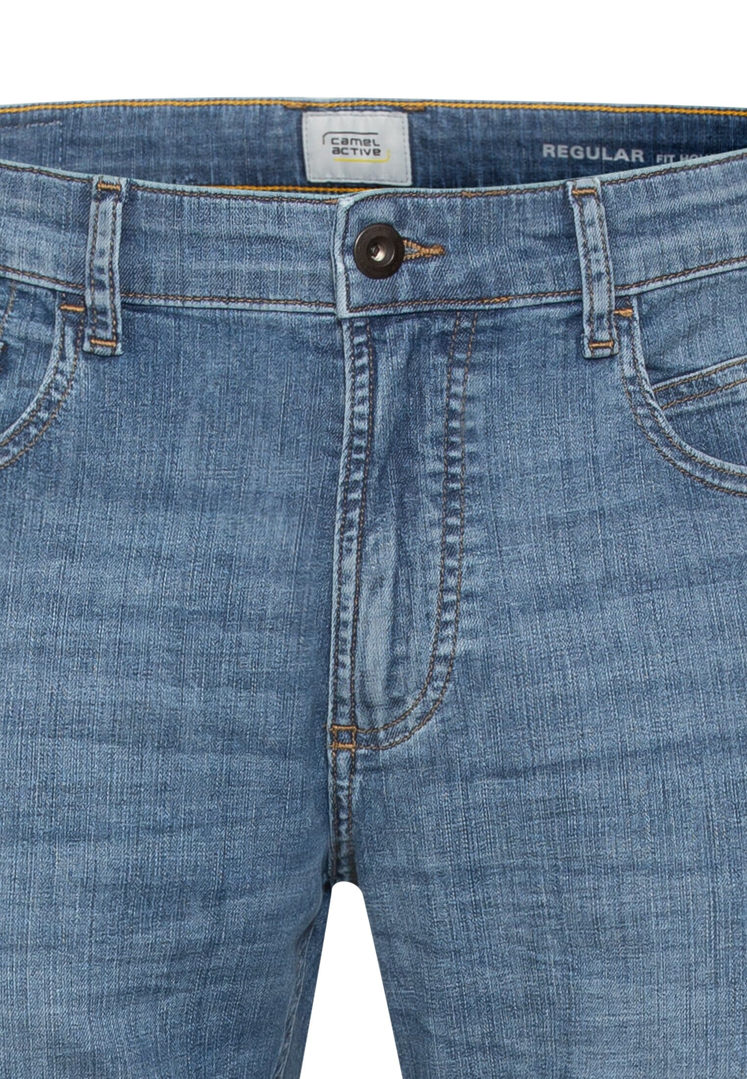 camel active 5-Pocket-Jeans, mit washed Look