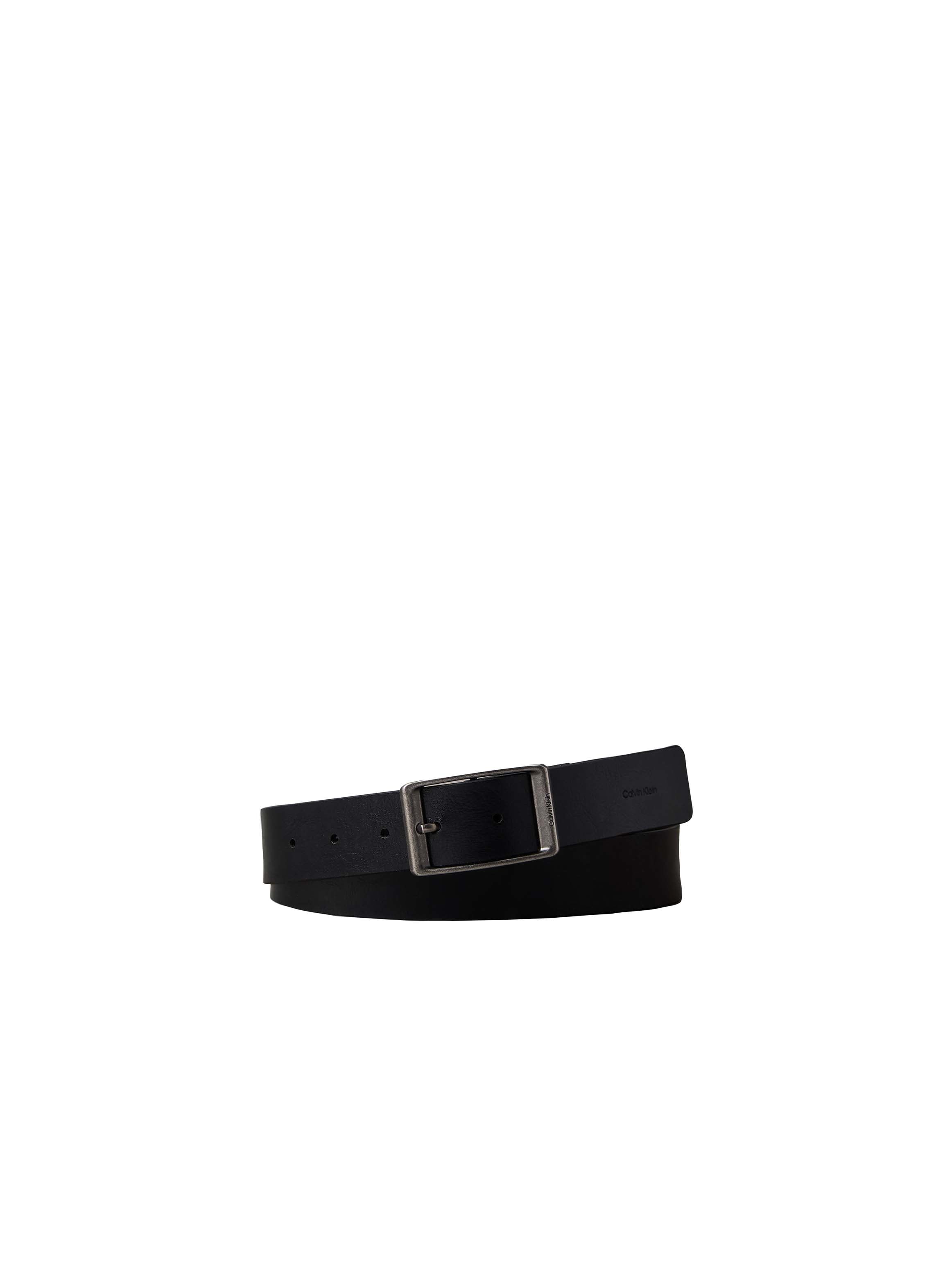 Image of Calvin Klein Jeans Ledergürtel "CASUAL ROUND BUCKLE TUMBLED 35MM" Regular fit und grössenverstellbar