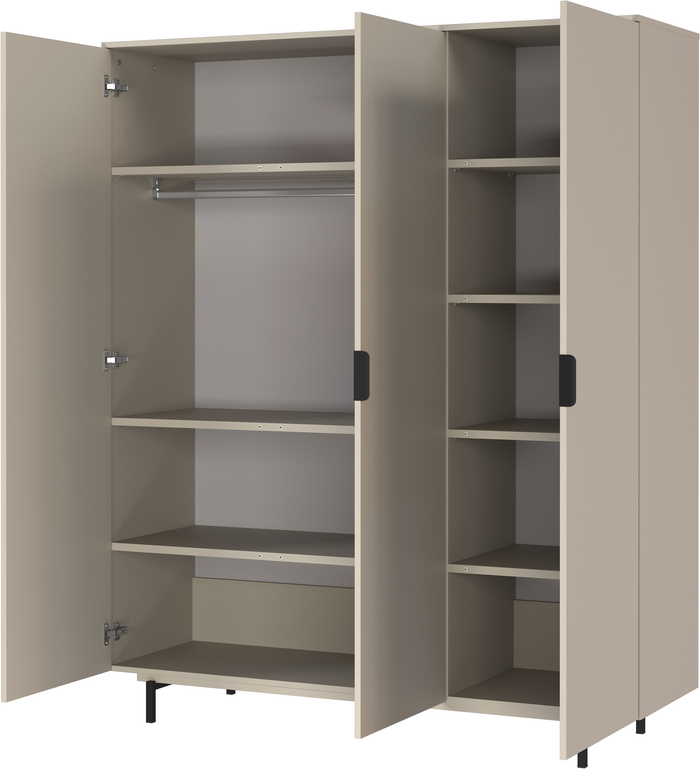 GERMANIA Babymöbel-Set »Tomino« Set, 4 Stk. tlg. modernes Design, mitwachsendes Komplett-Set mit grossem Schrank