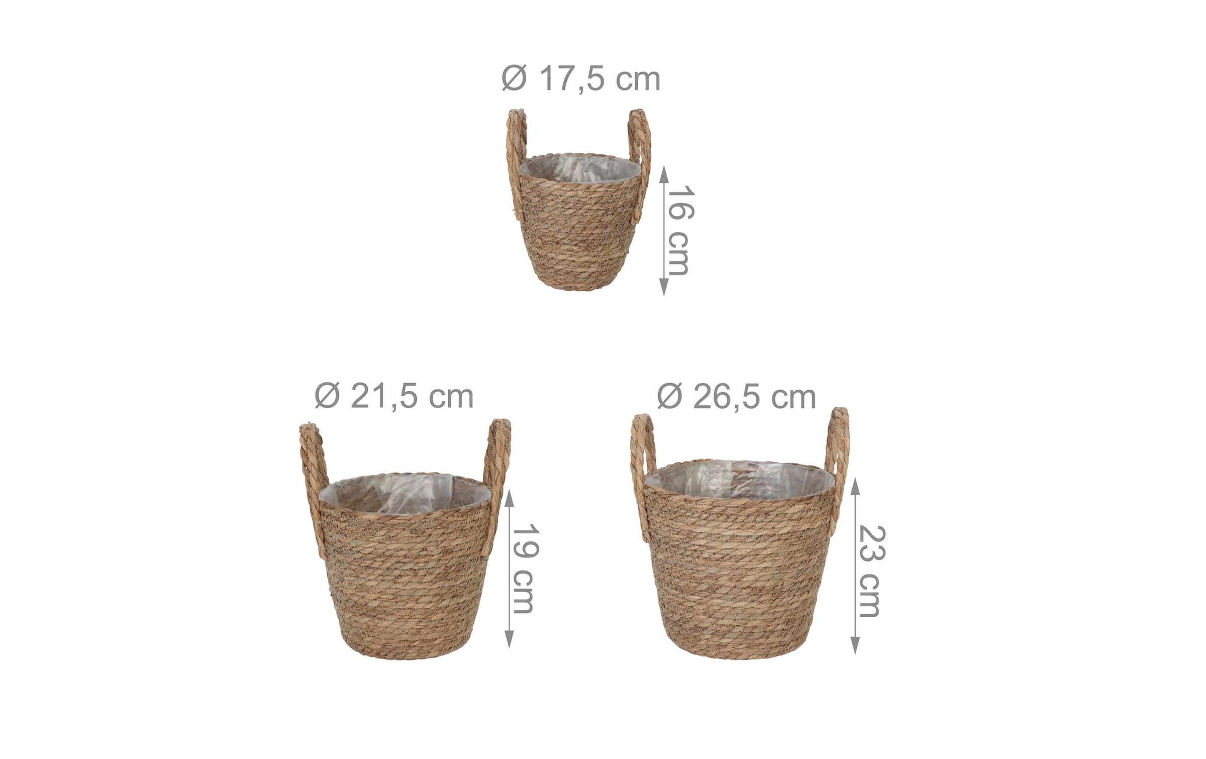 relaxdays Blumentopf »im 3er Set, rund«