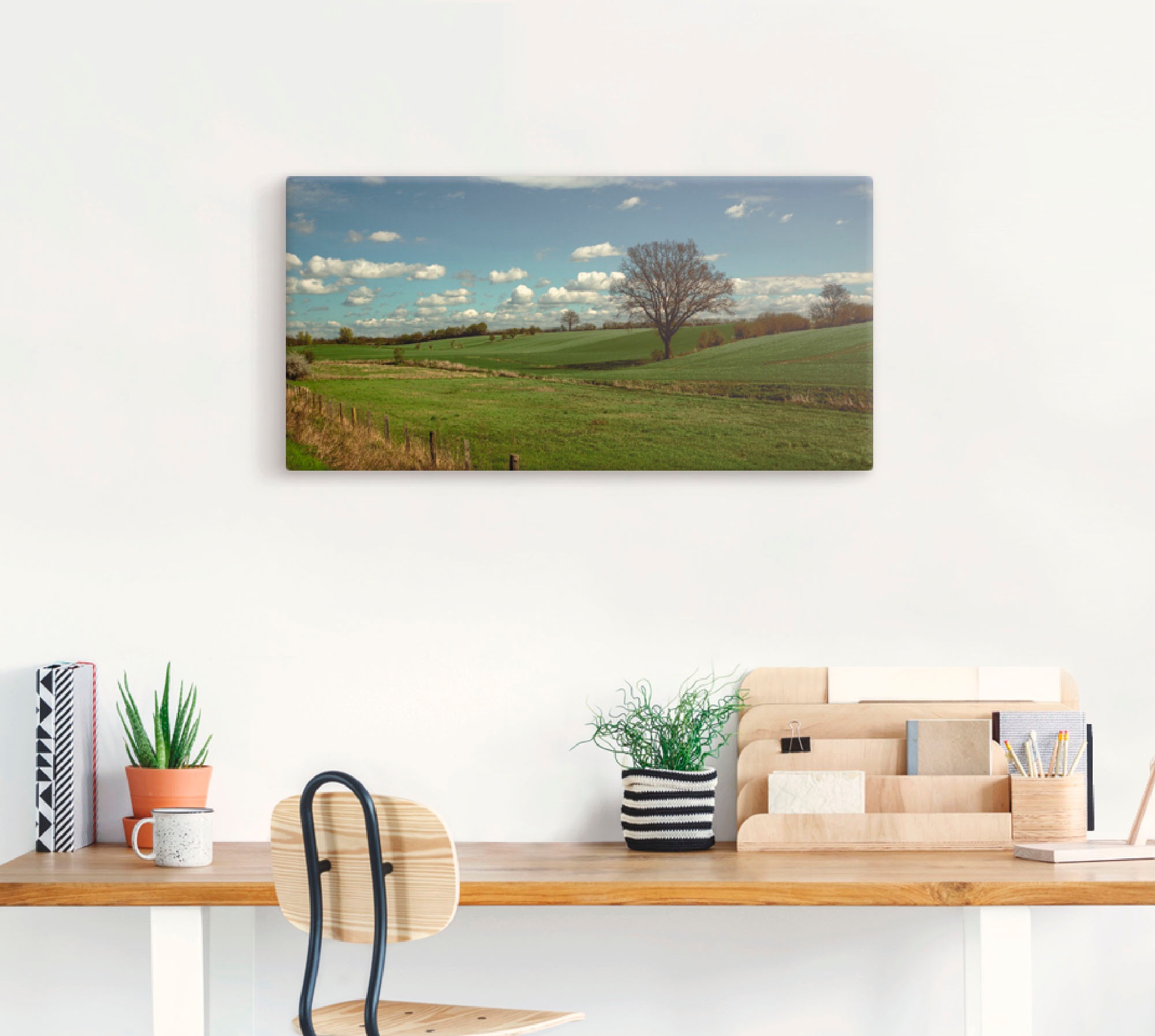 Artland Wandbild »Natur pur«, Felder, (1 St.), als Leinwandbild, Wandaufkleber in verschied. Grössen