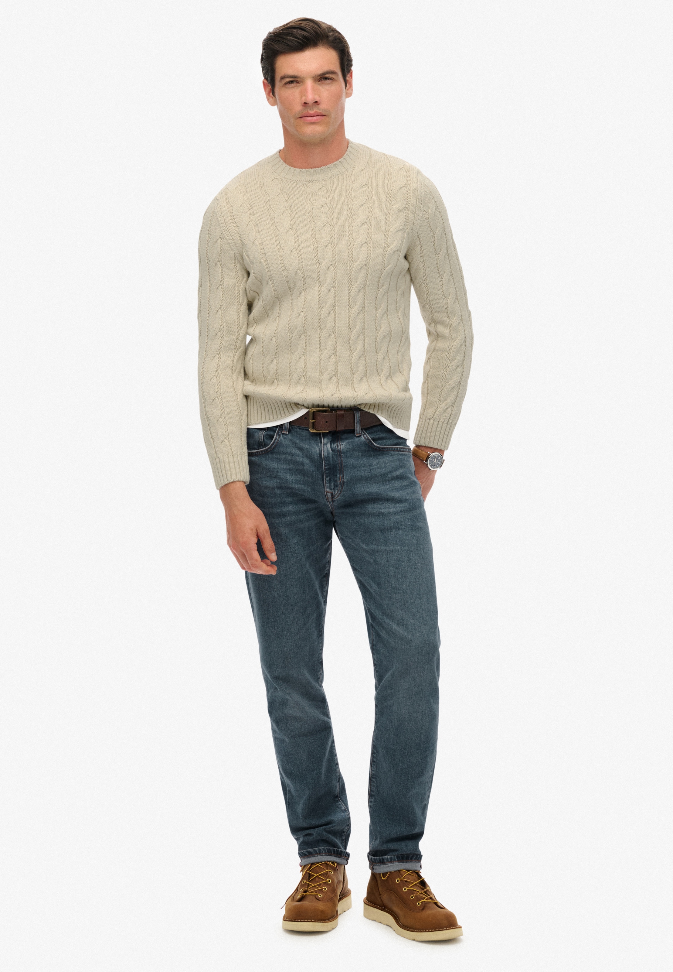 Superdry Strickpullover »JACOB CABLE JUMPER«