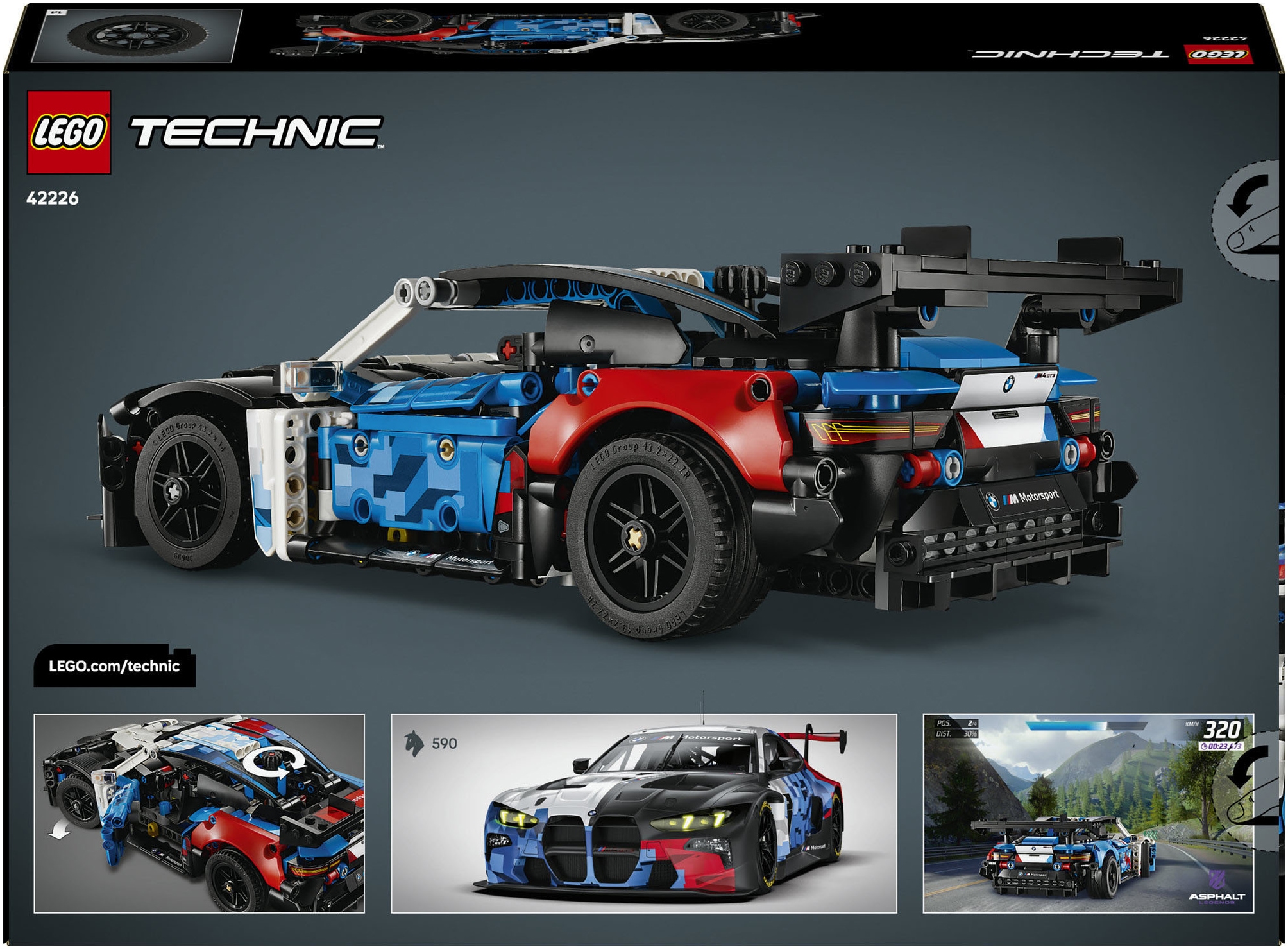 LEGO® Pions de construction »BMW M4 GT3 EVO Rennwagen (42226), LEGO Technic«