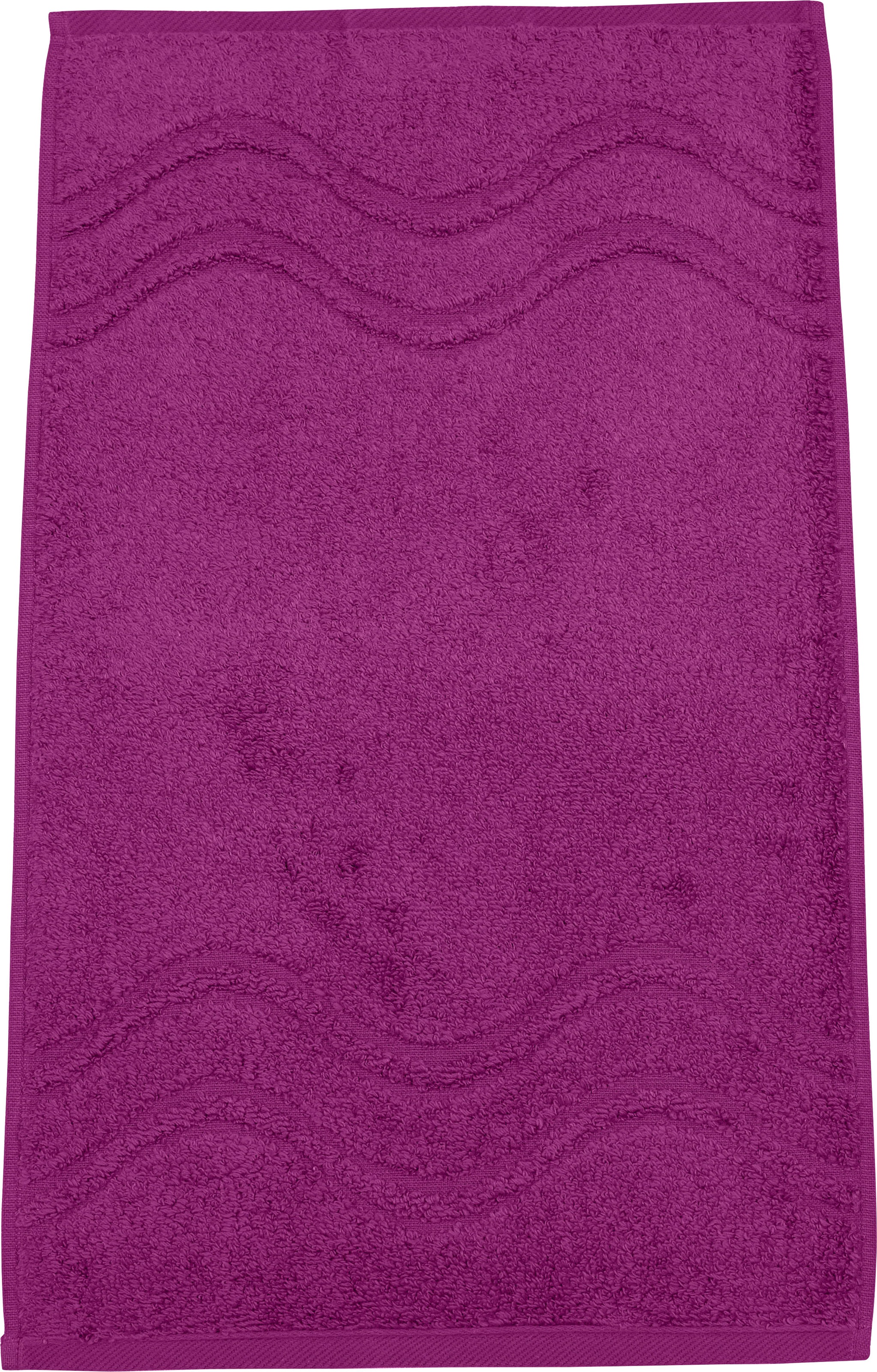 ROSS Gästehandtuch »Cashmere feeling«, (6 St.), mit Wellen-Bordüre