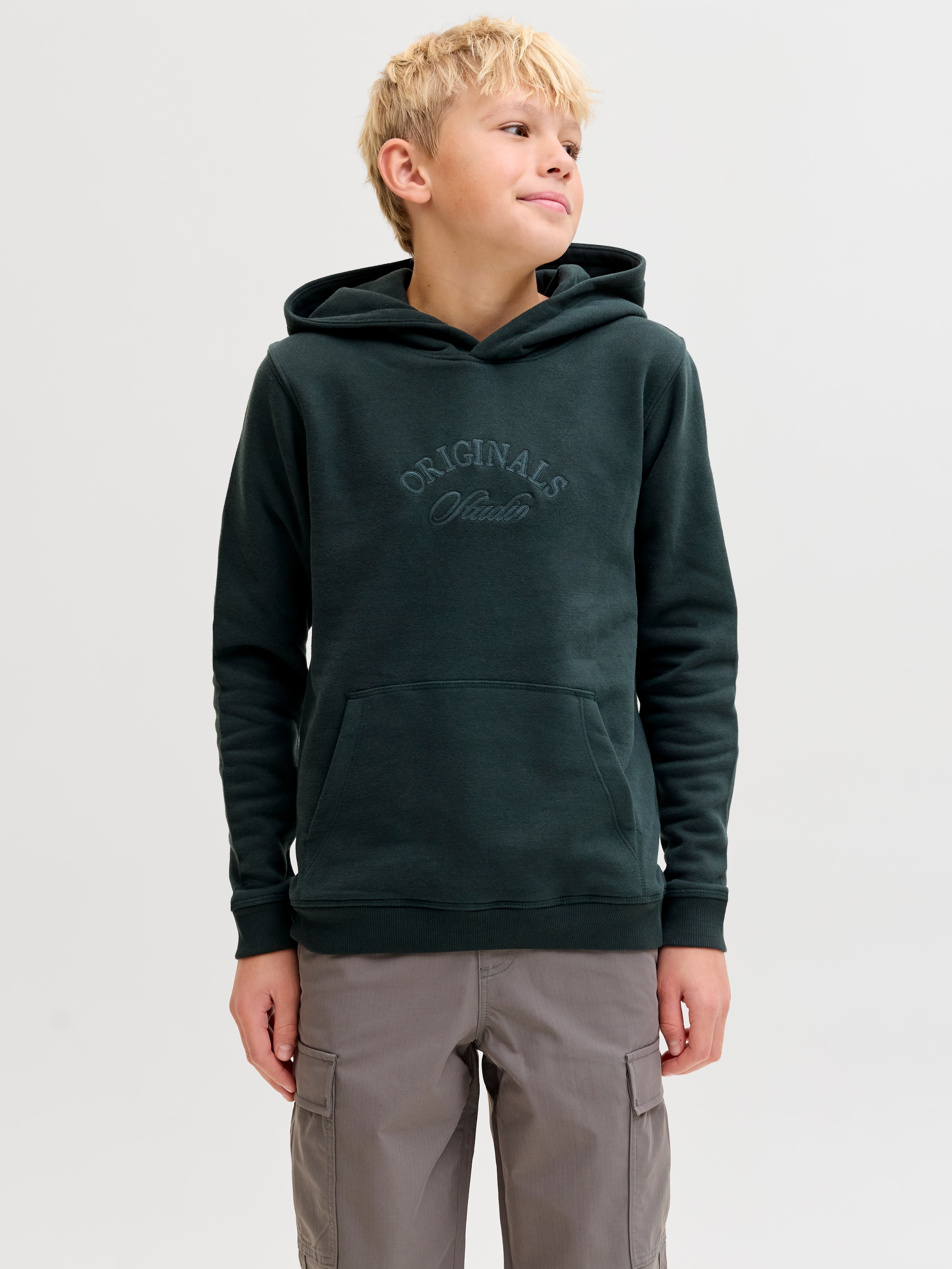 Image of Jack & Jones Junior Kapuzensweatshirt "JORBLEECKER BRANDING SWEAT HOOD BF JNR"