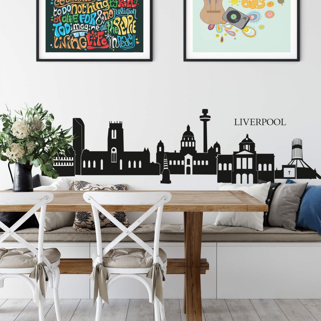 Image of Wall-Art Wandtattoo »Stadt Skyline Liverpool 120cm«, (1 St.) bei Ackermann Versand Schweiz