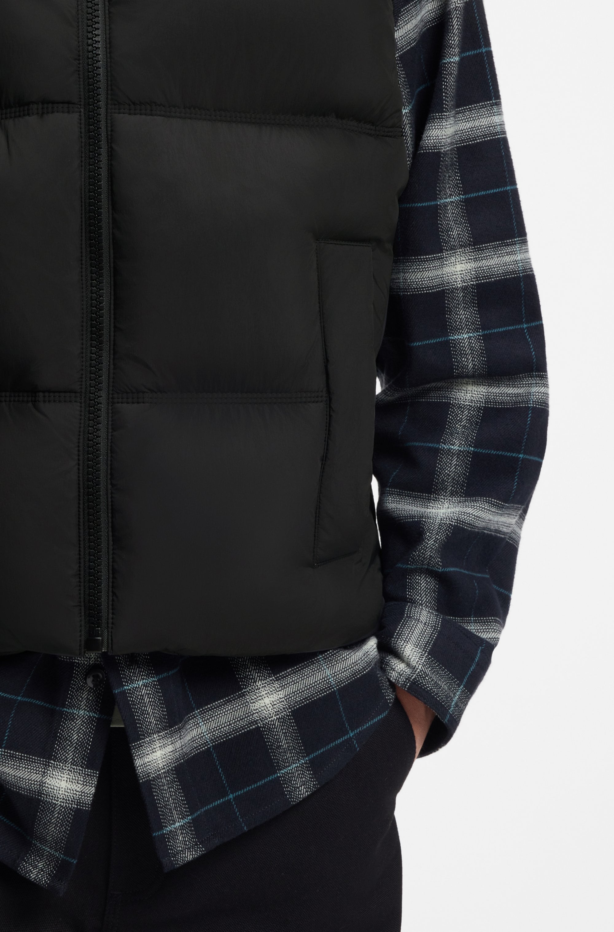 HUGO Blue Gilet matelassé »Bodolino« Stehkragen, relaxed fit, wattiert