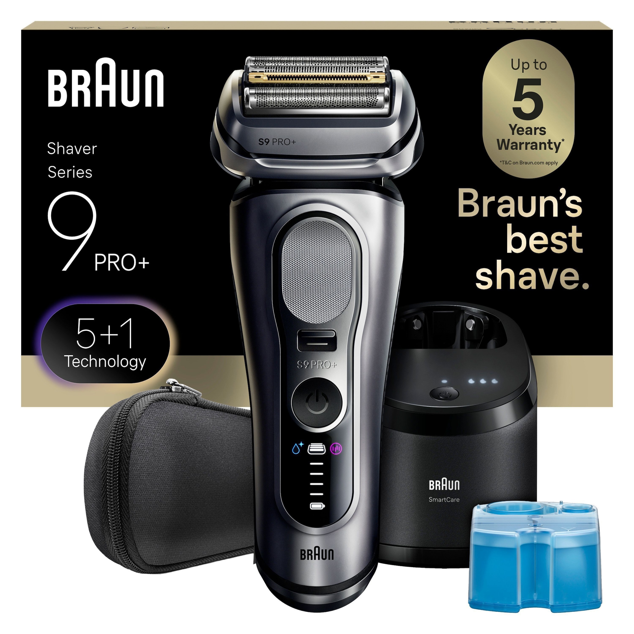 Image of Braun Elektrorasierer "Series 9 9667cc" Smart Care Center integrierter Präzisionstrimmer Pro-SensoAdapt, SmartCare Center, 5+1 ultradünne Präzisionsklingen
