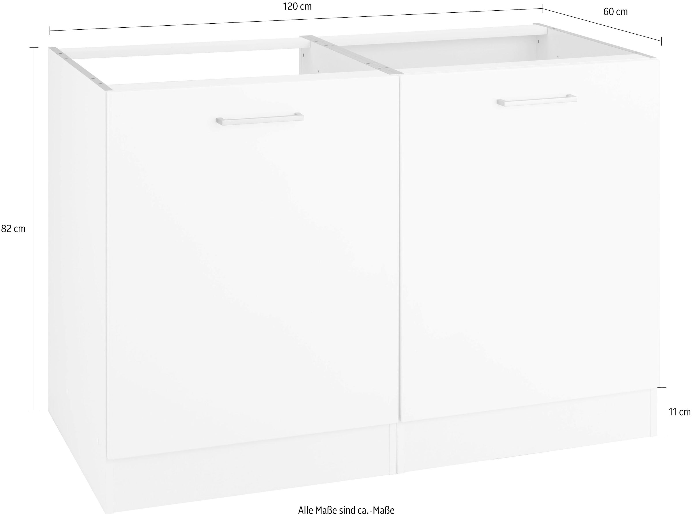 KOCHSTATION Spülenschrank »KS-Visby« Breite 120 cm