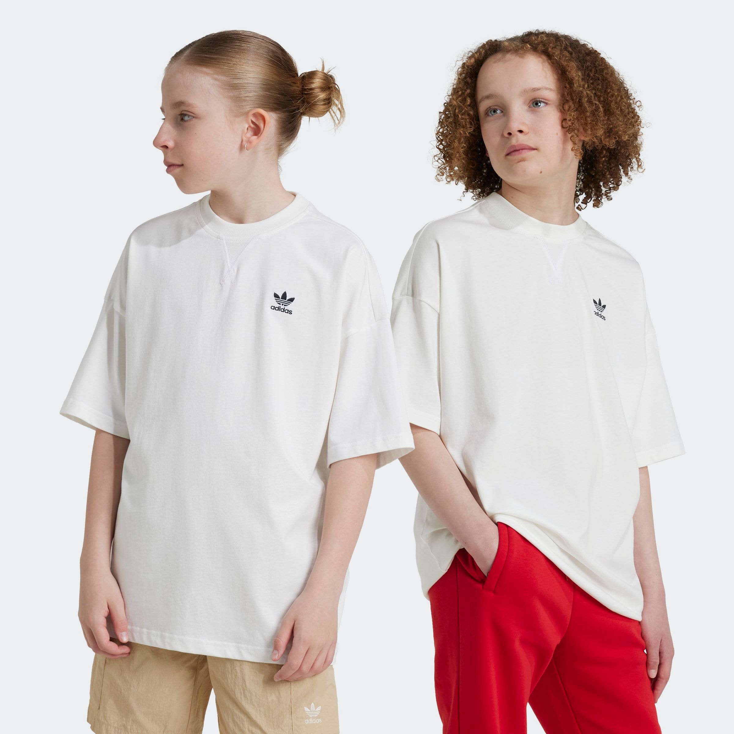 Image of adidas Originals T-Shirt "KIDS" für Kinder, lockere Passform, mit aufgesticktem Trefoil Logo